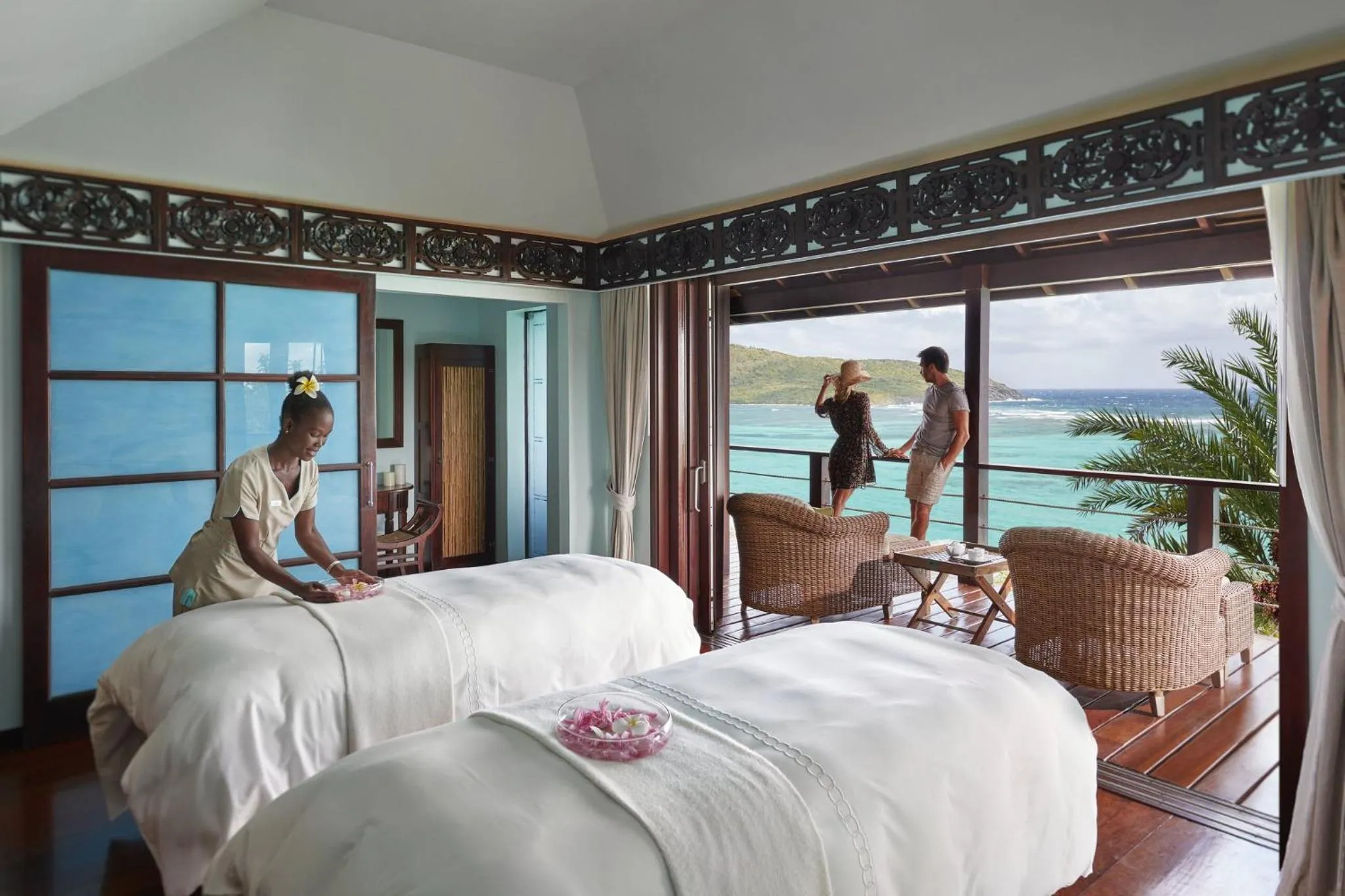 Spa and wellness centre/facilities, Bed in Mandarin Oriental, Canouan