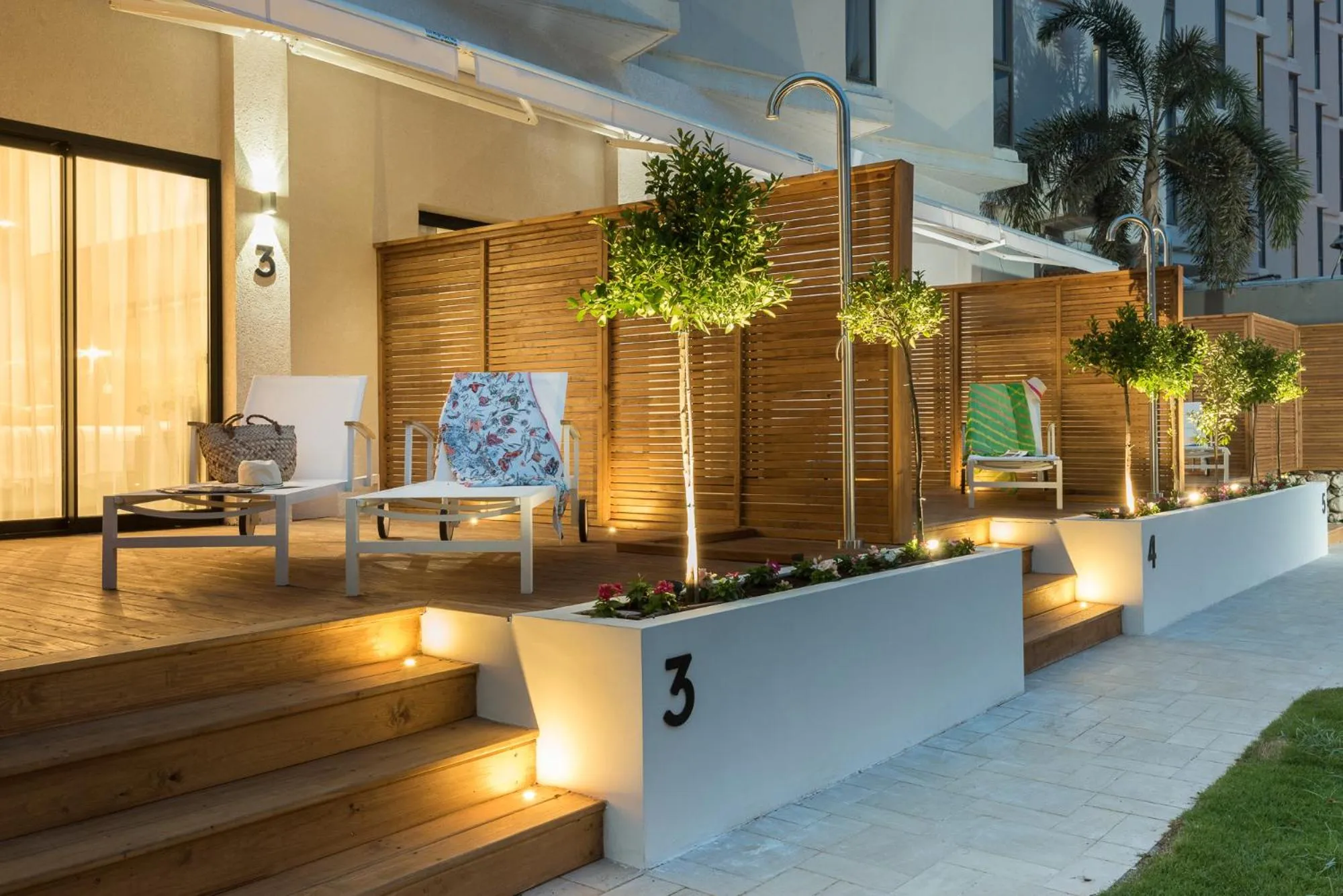 Patio in Oasis Spa Club Dead Sea Hotel - 18 years Plus