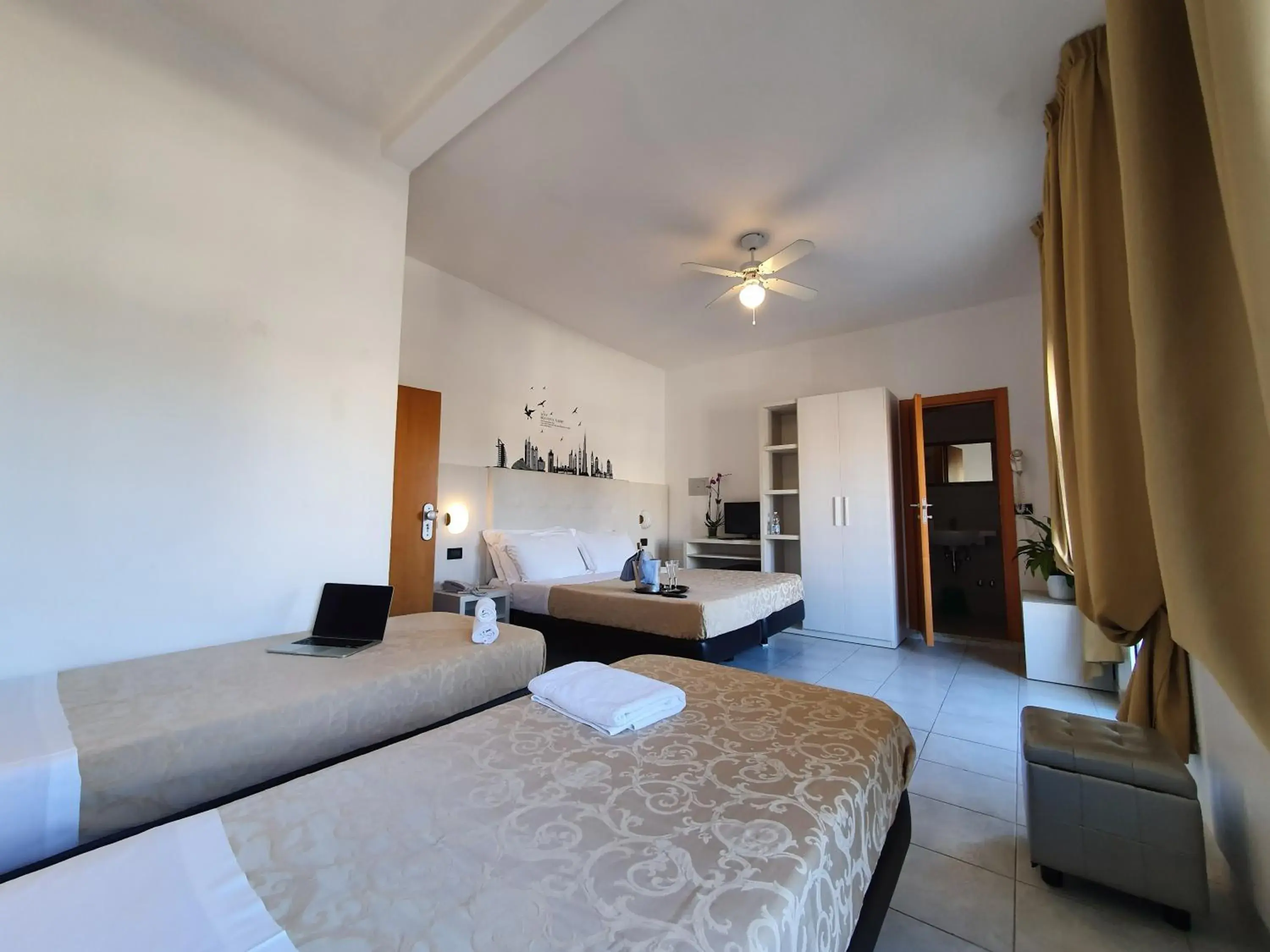 Bed in Hotel Marina Bed in Hotel Marina