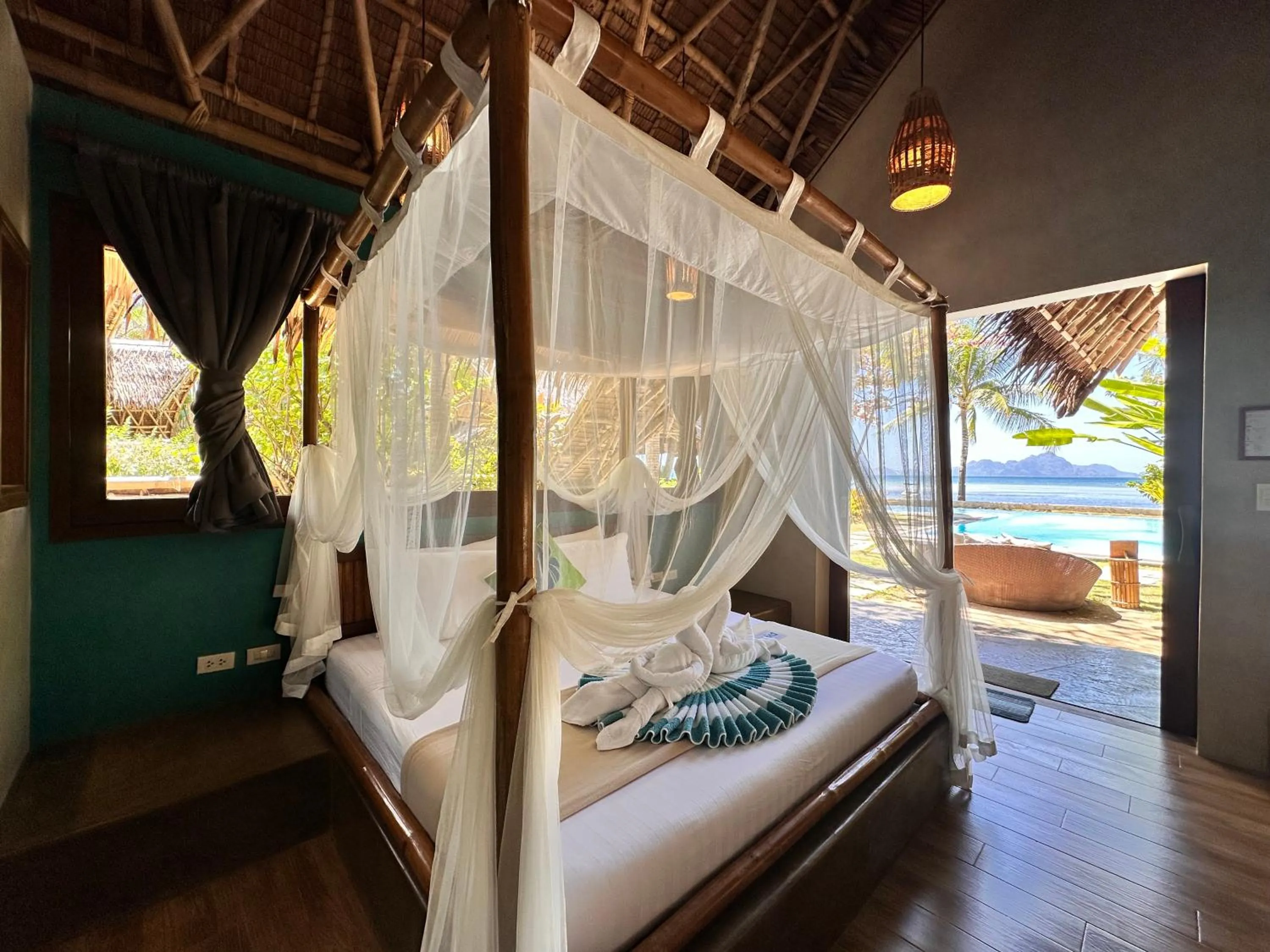 Bed in Buko Beach Resort