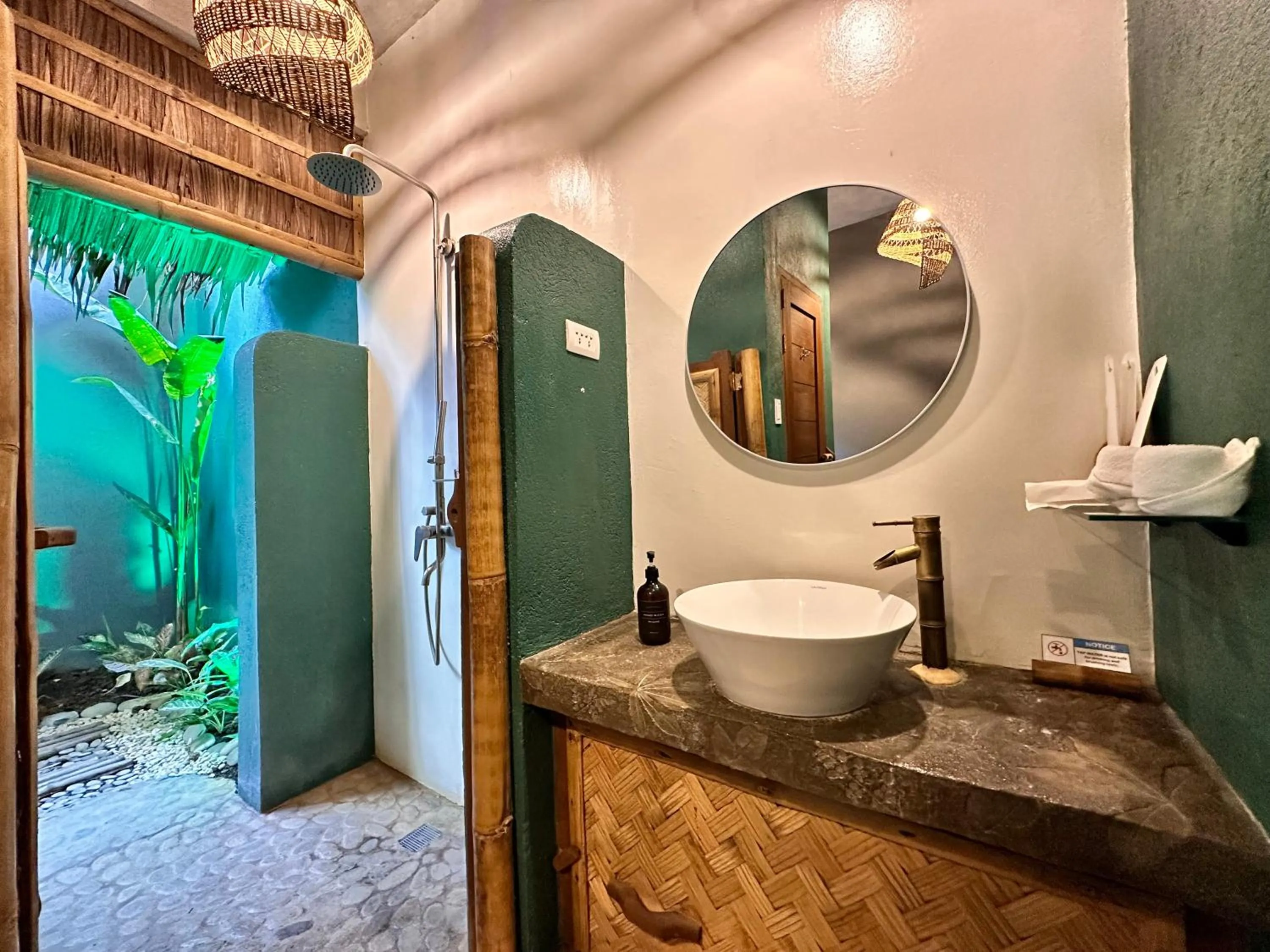 Shower in Buko Beach Resort