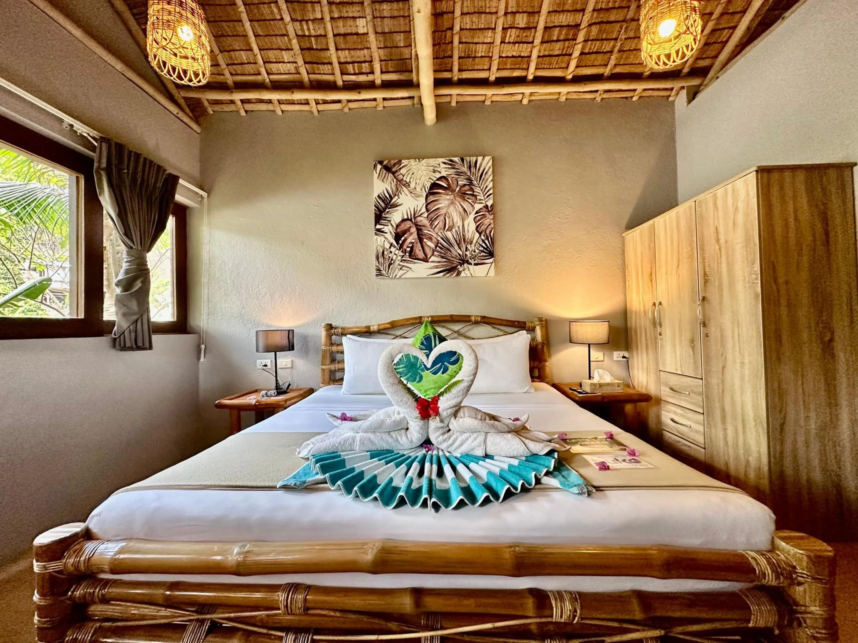 Bed in Buko Beach Resort