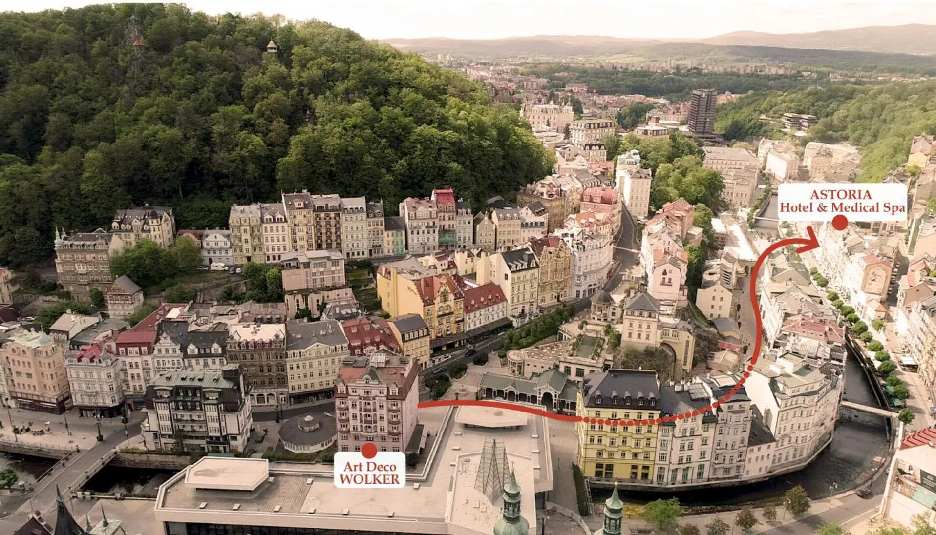 Property building in Art Deco WOLKER by ASTORIA Hotel & Medical Spa Property building in Art Deco WOLKER by ASTORIA Hotel & Medical Spa