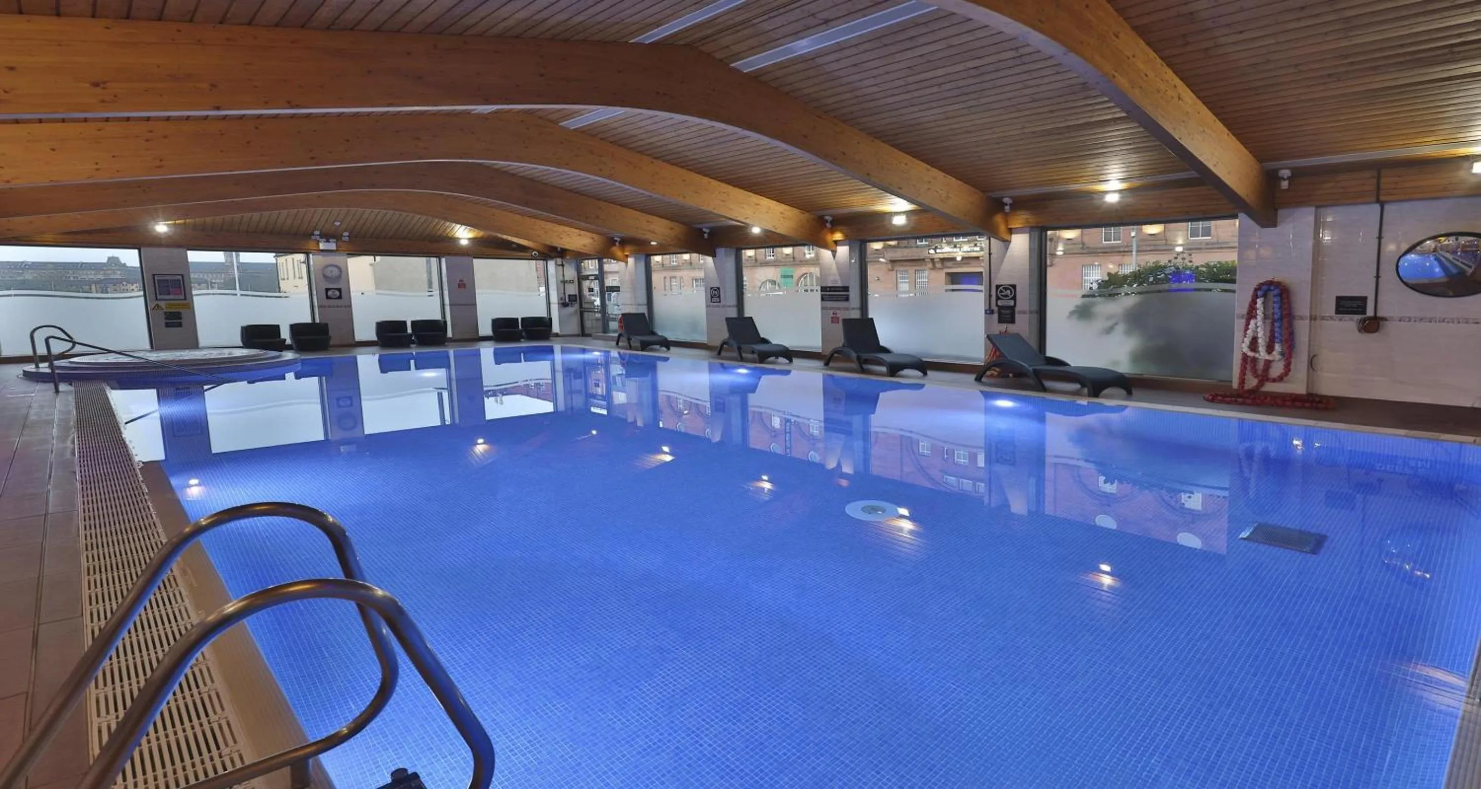 Pool view in Glasgow Argyle Hotel, BW Signature Collection