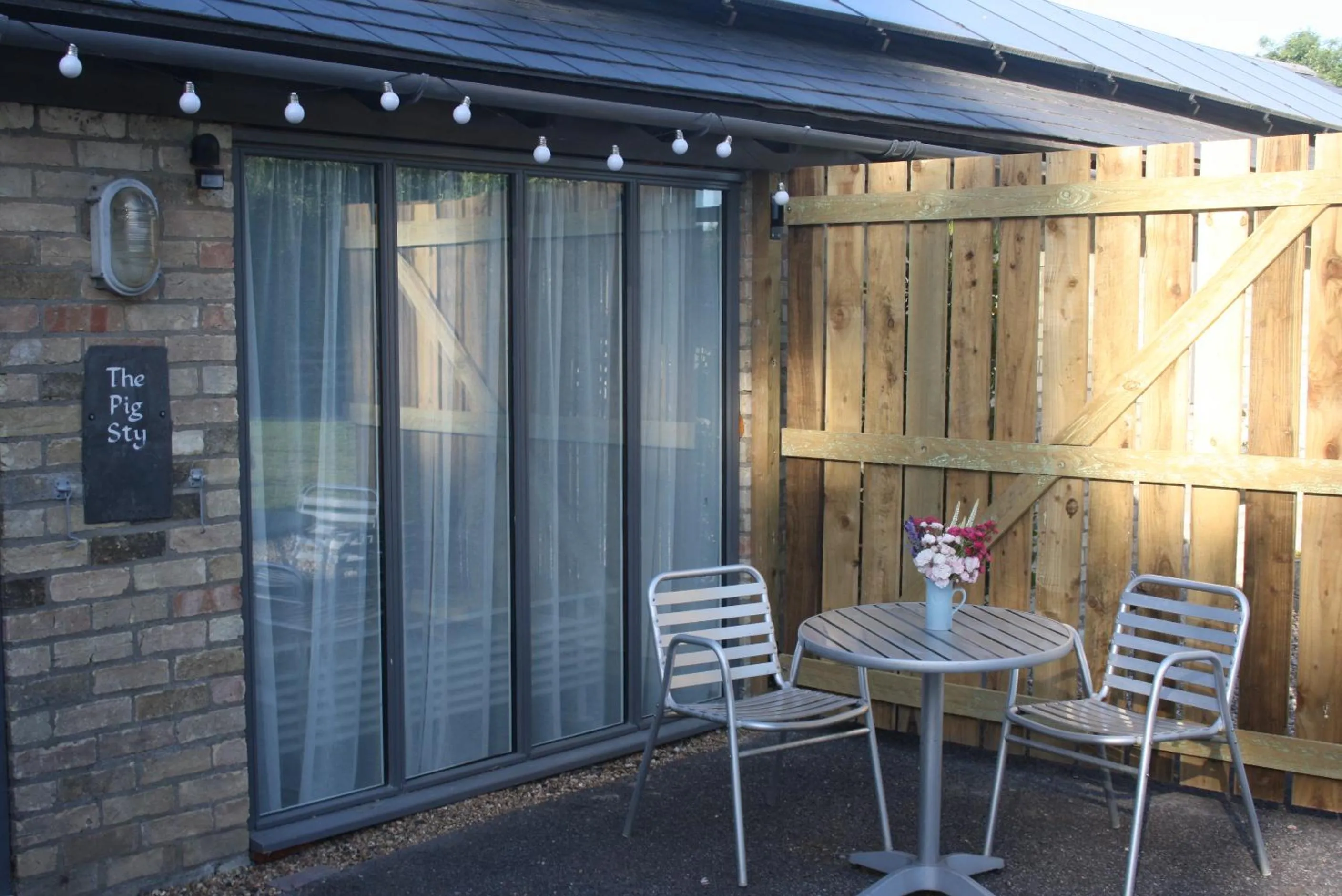 Patio in Crafts Hill Barn