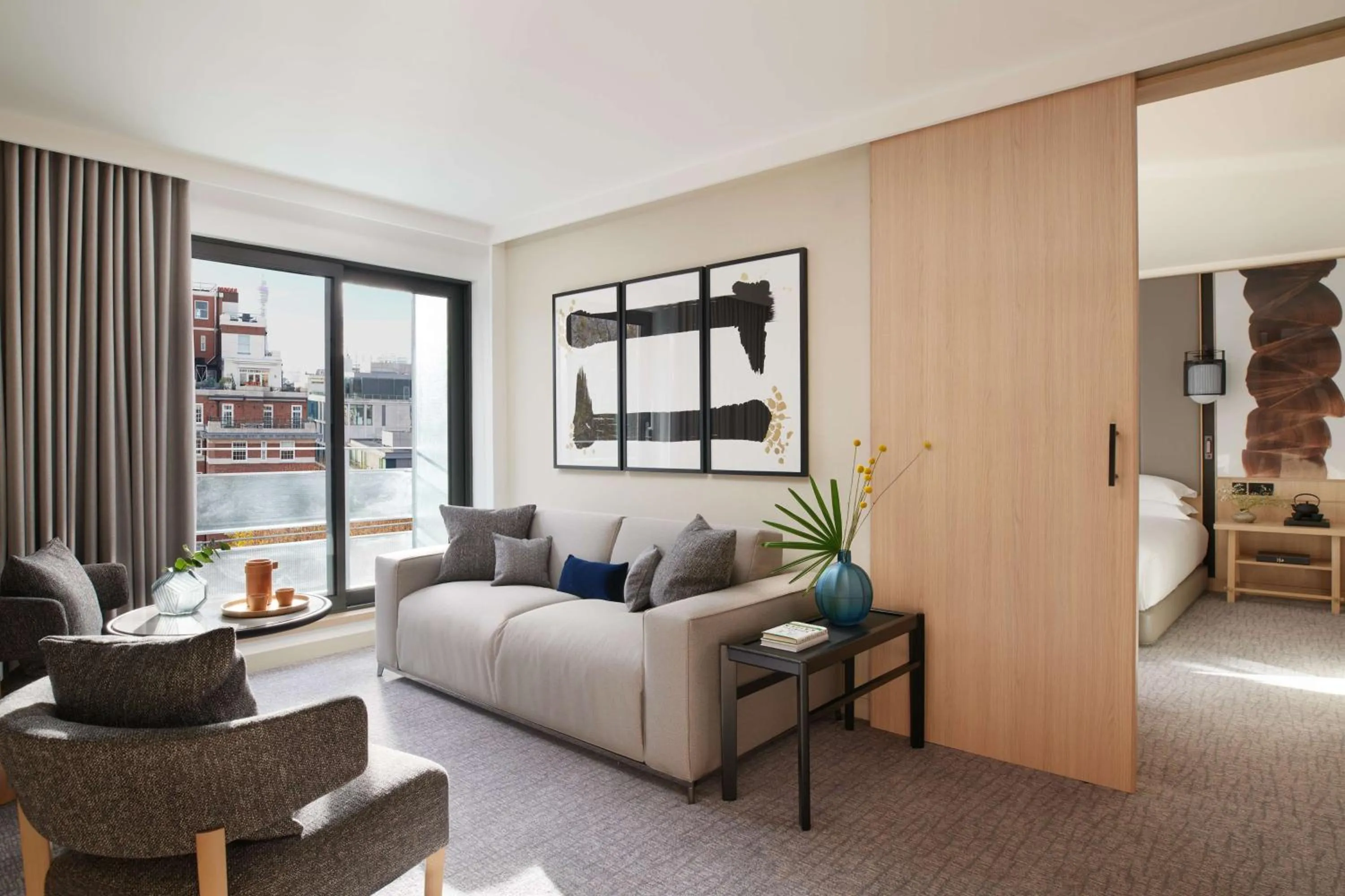 Living room in Nobu Hotel London Portman Square