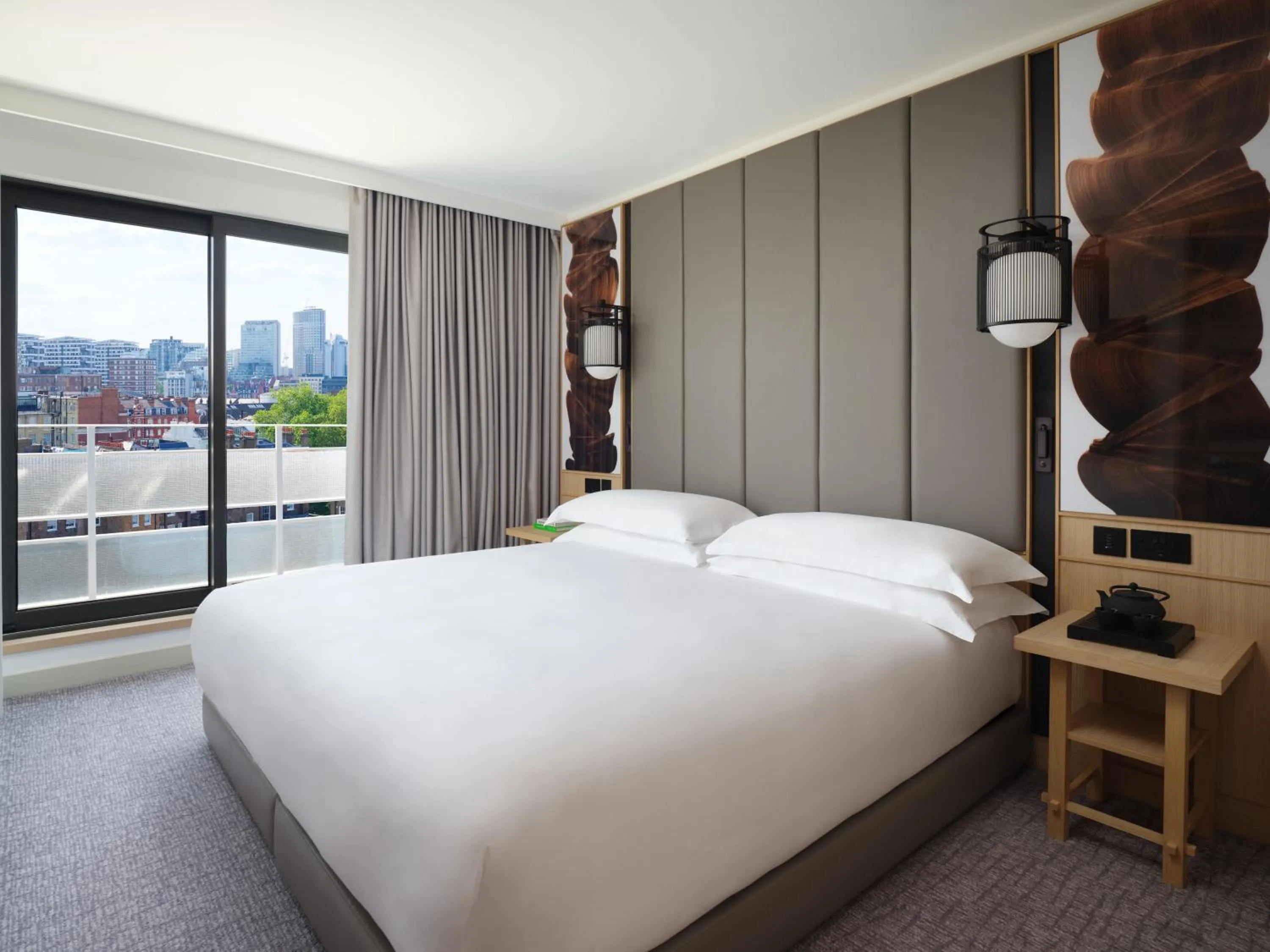 Bed in Nobu Hotel London Portman Square