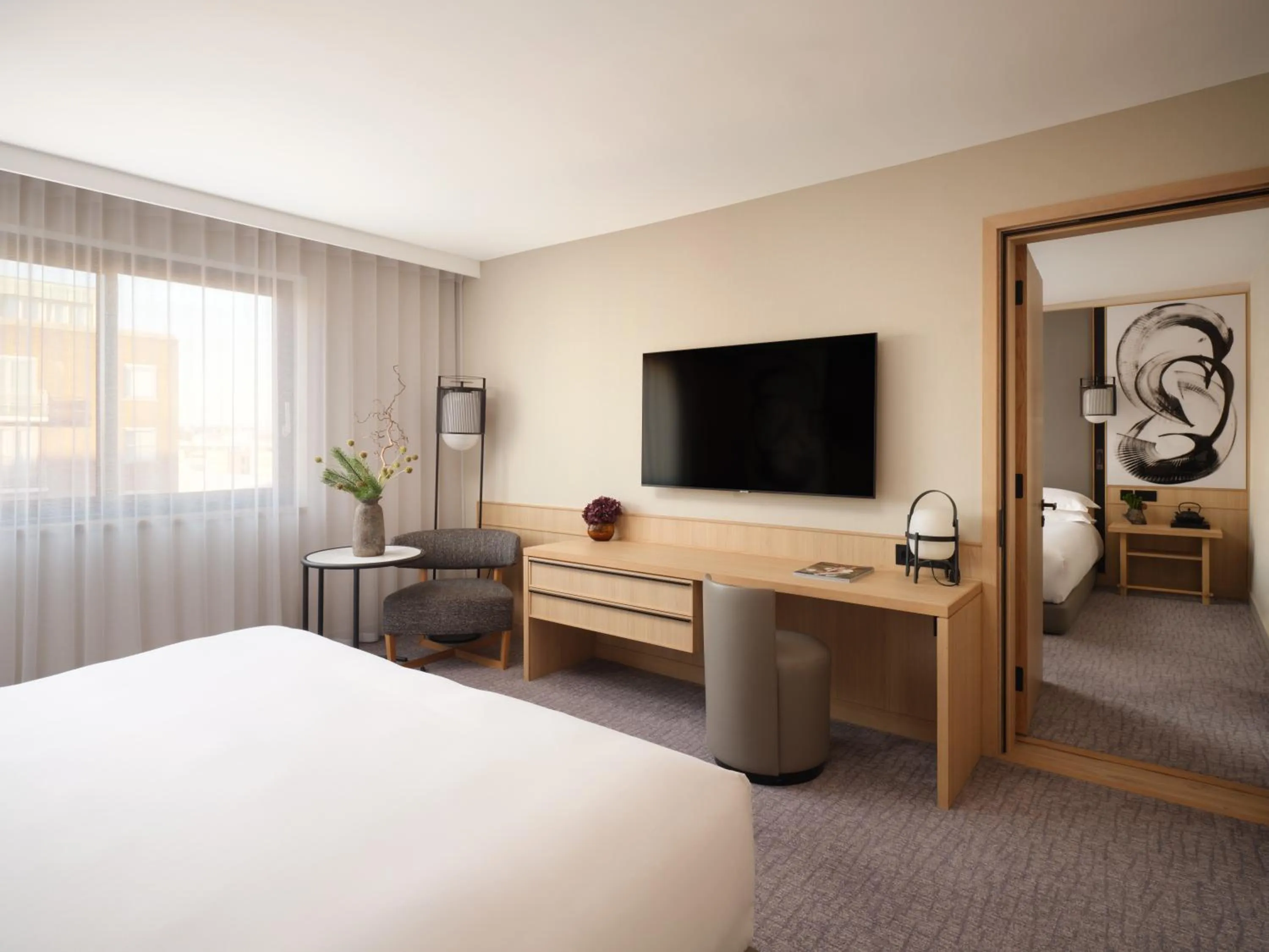 Bed in Nobu Hotel London Portman Square