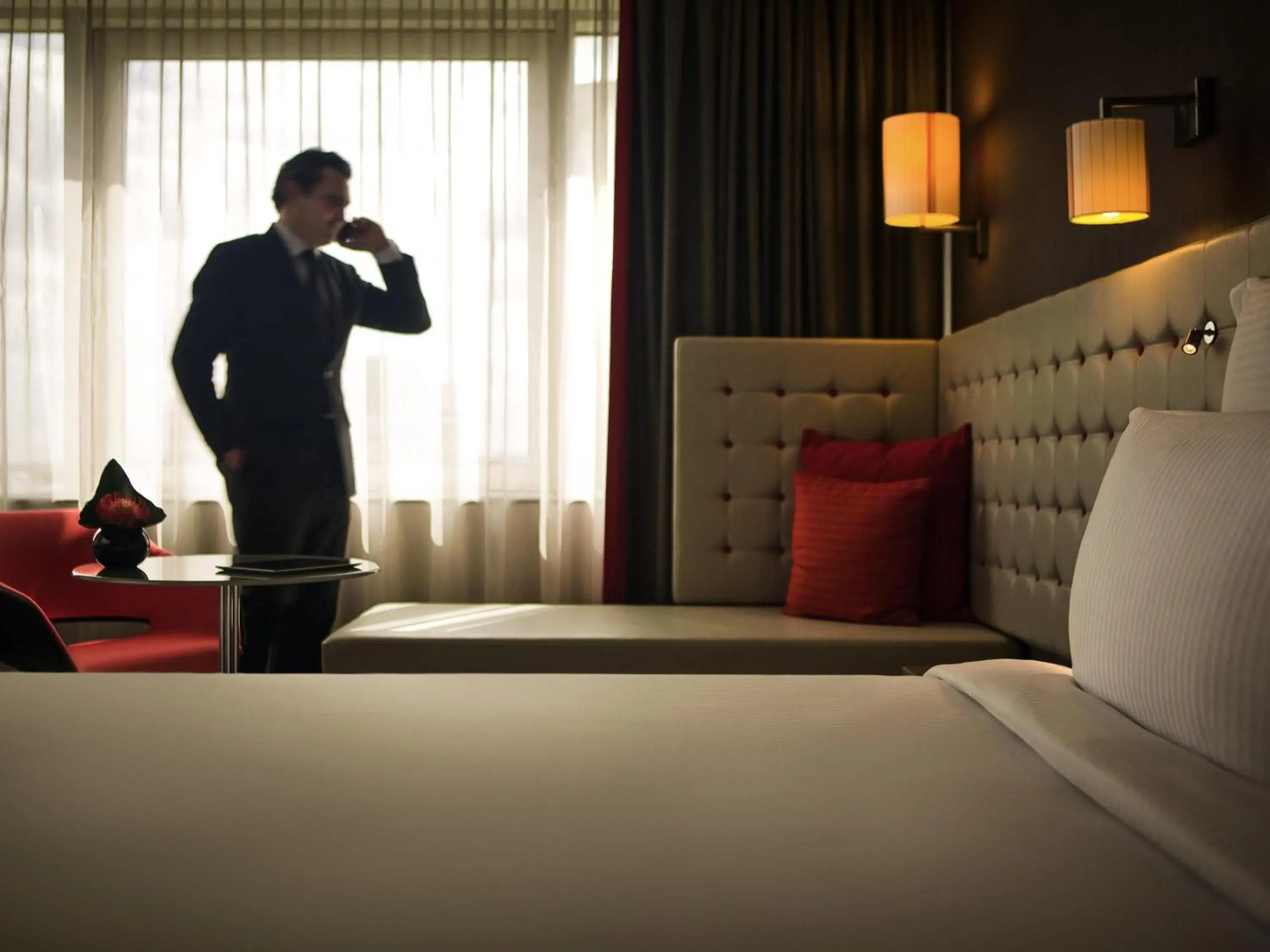 Bedroom, Bed in Pullman London St Pancras Bedroom, Bed in Pullman London St Pancras