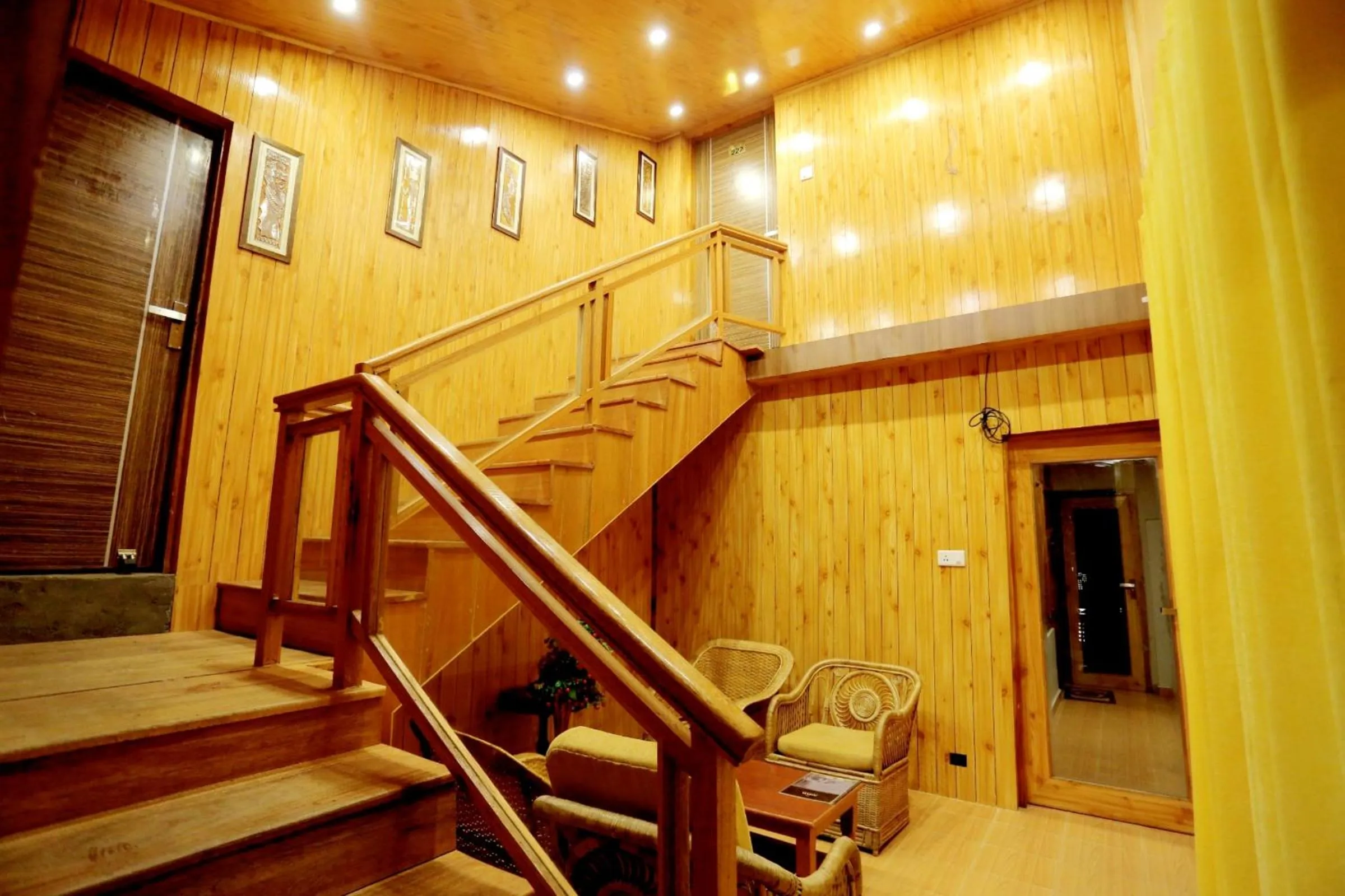 Seating area in Amara Resorts Manali