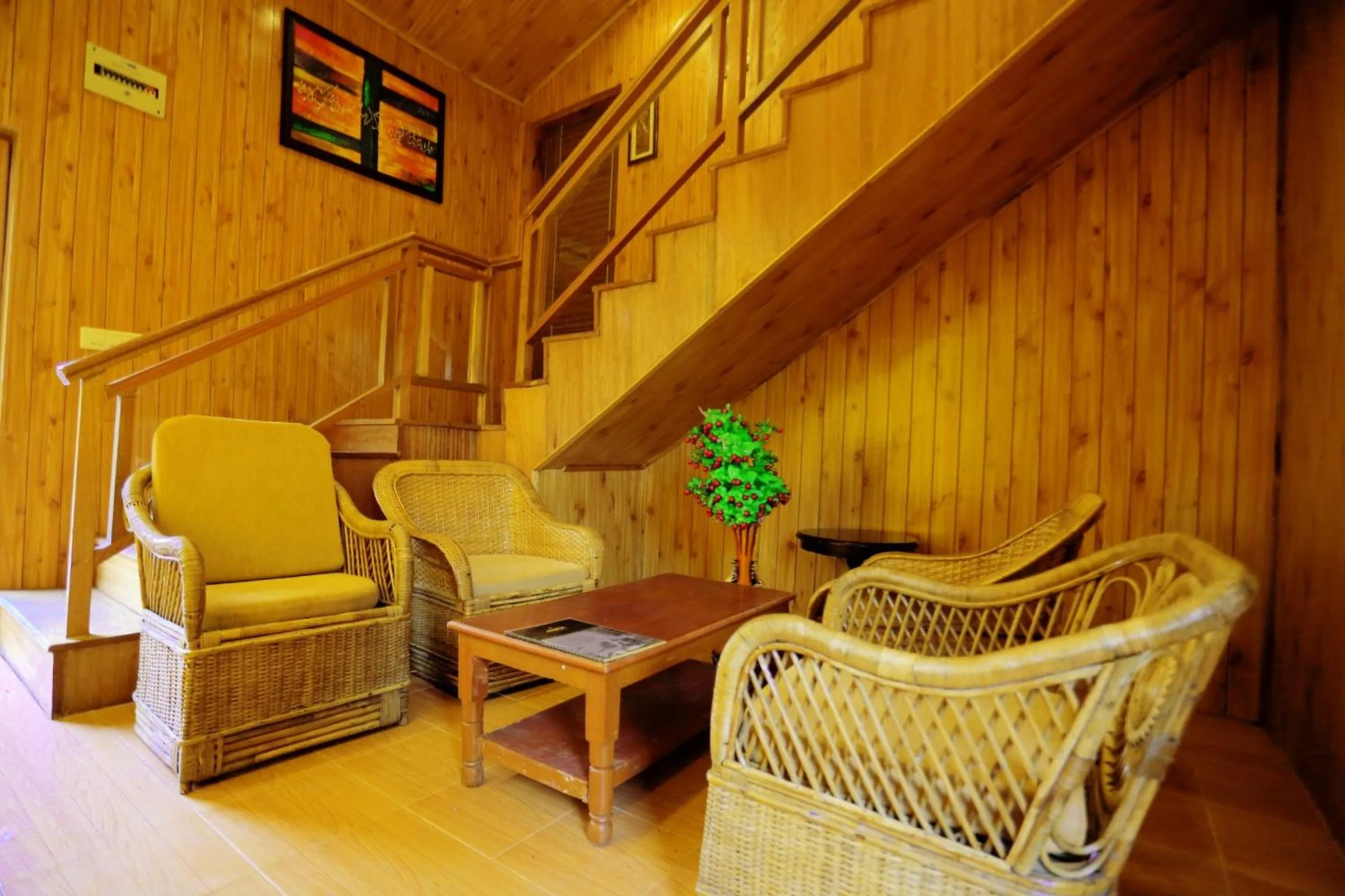 Seating area in Amara Resorts Manali