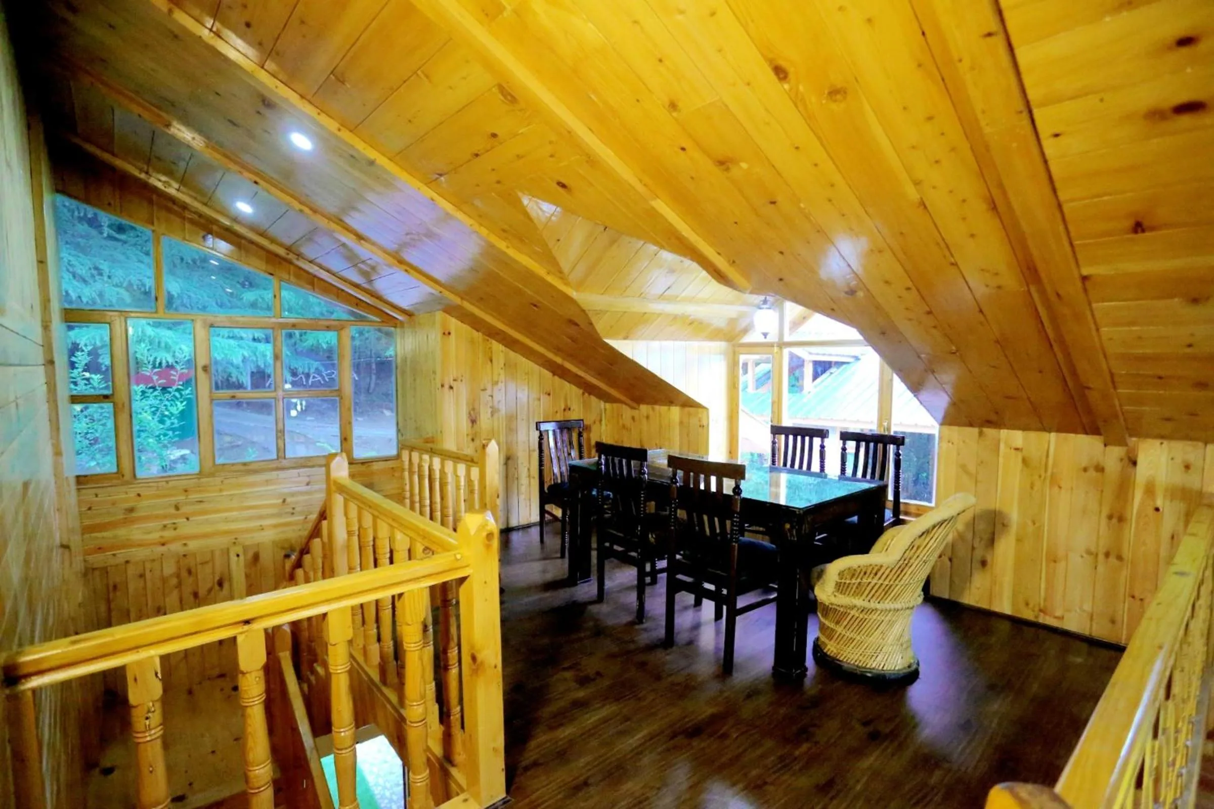 Seating area in Amara Resorts Manali