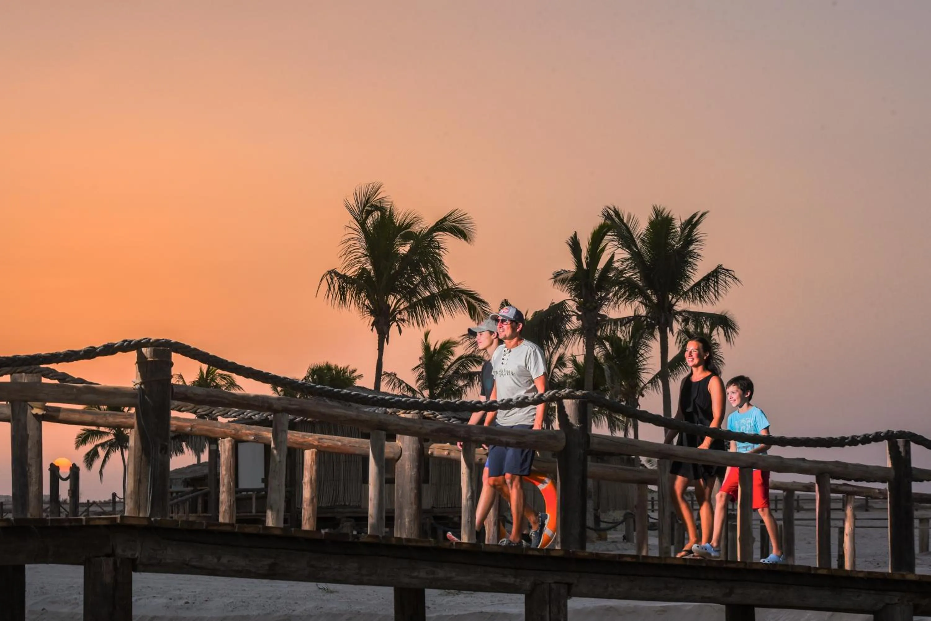 Sunset in Souly Ecolodge Salalah