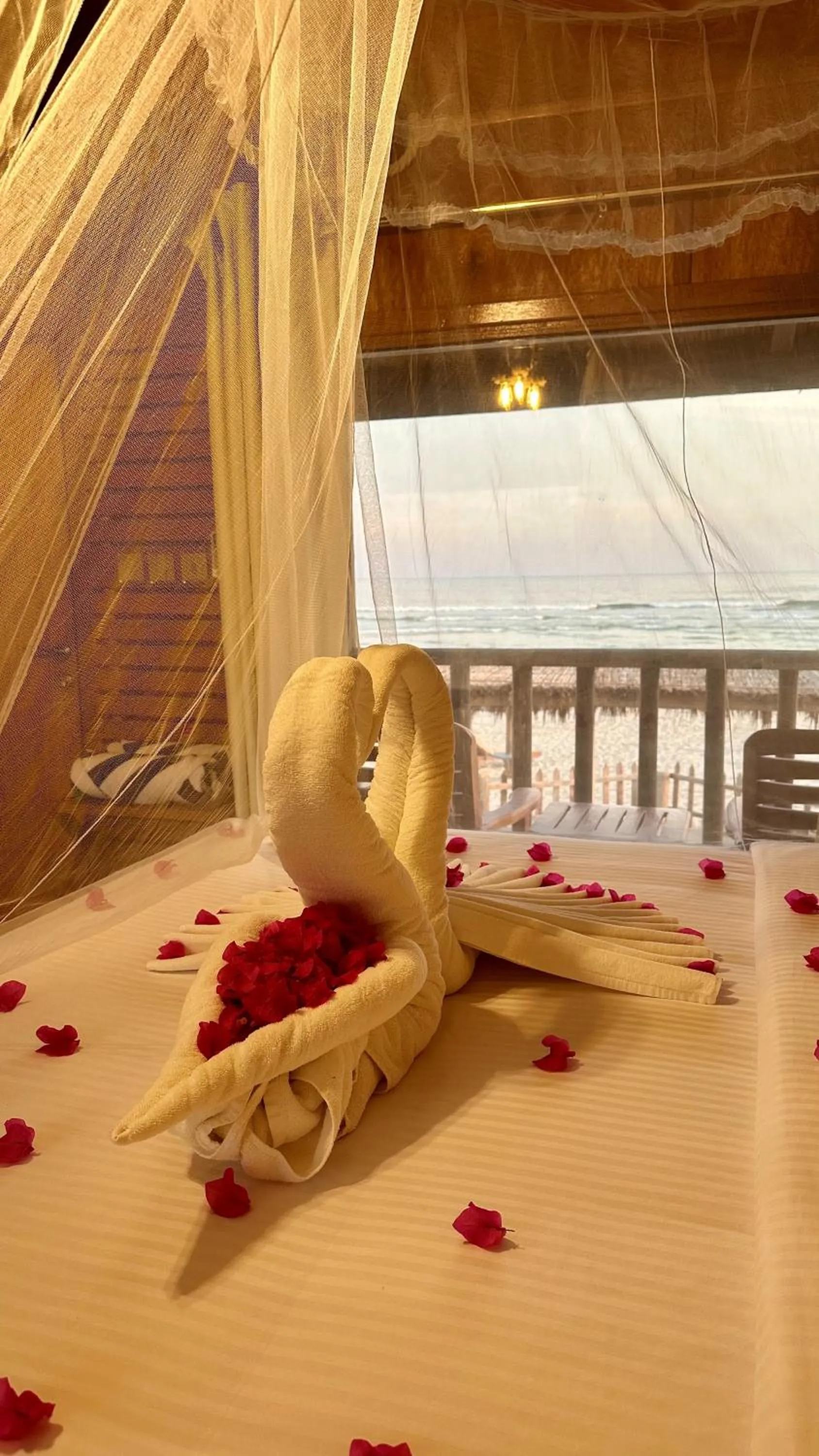 View (from property/room), Bed in Souly Ecolodge Salalah