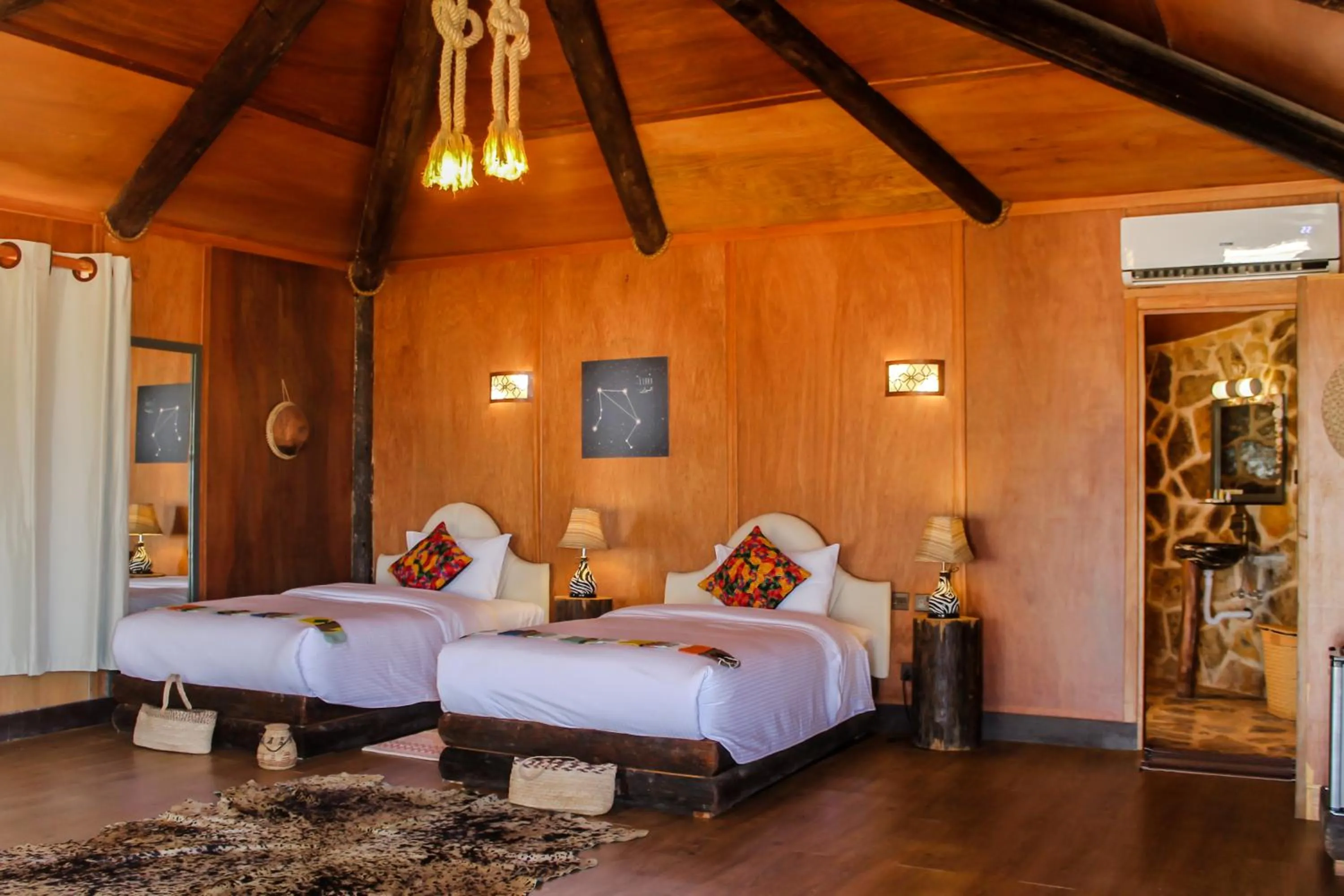 Photo of the whole room, Bed in Souly Ecolodge Salalah
