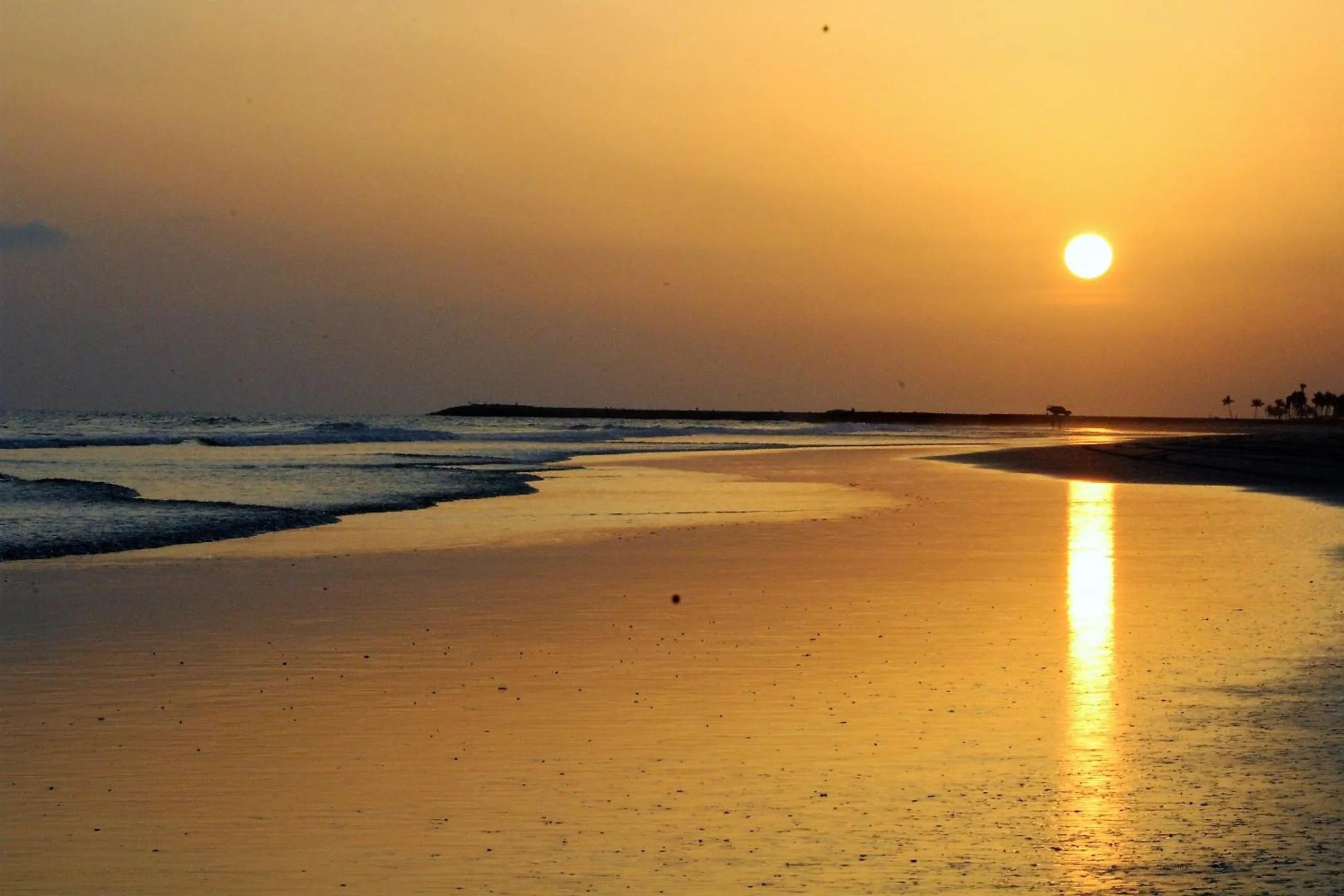 Sunset in Souly Ecolodge Salalah