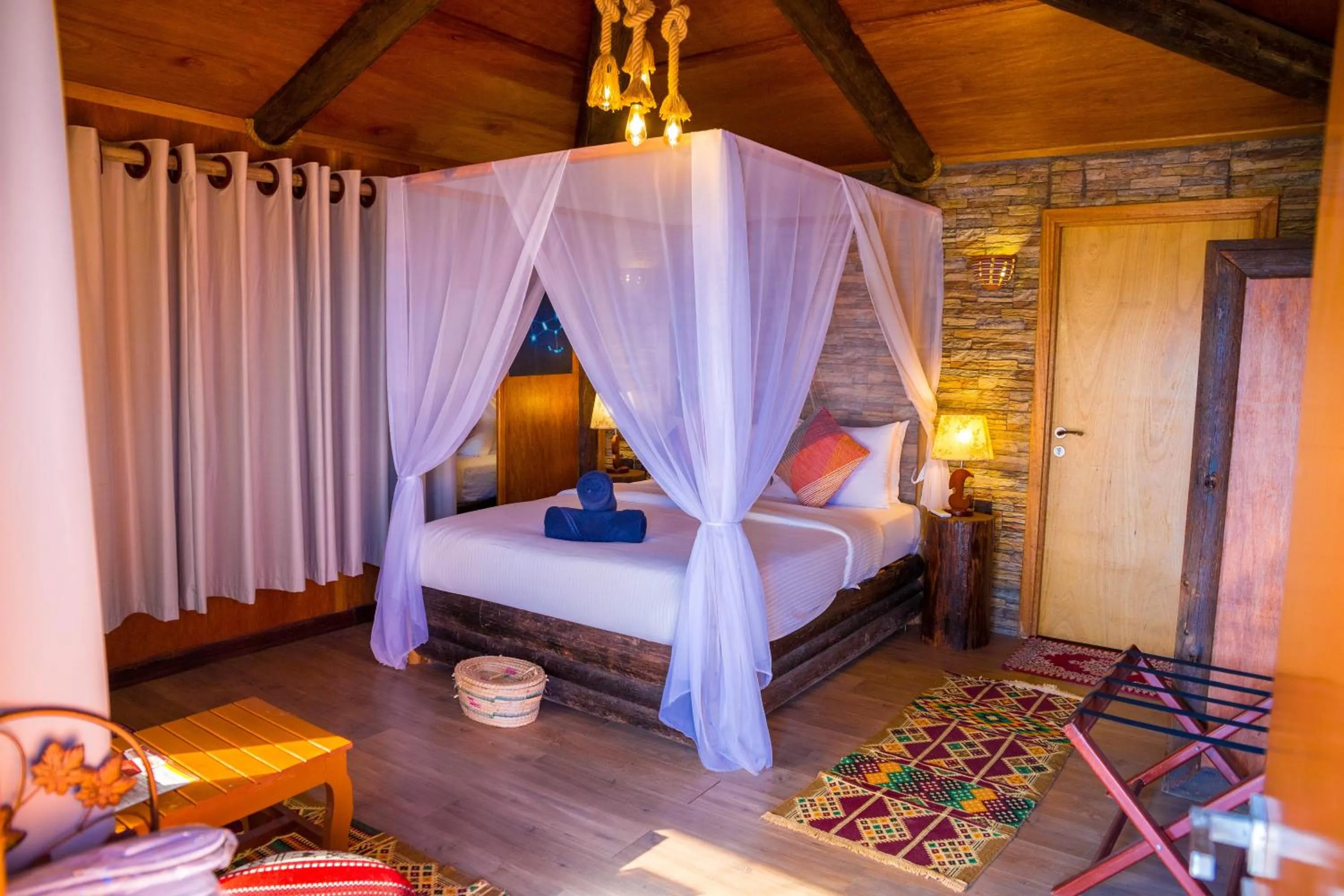 Photo of the whole room, Bed in Souly Ecolodge Salalah