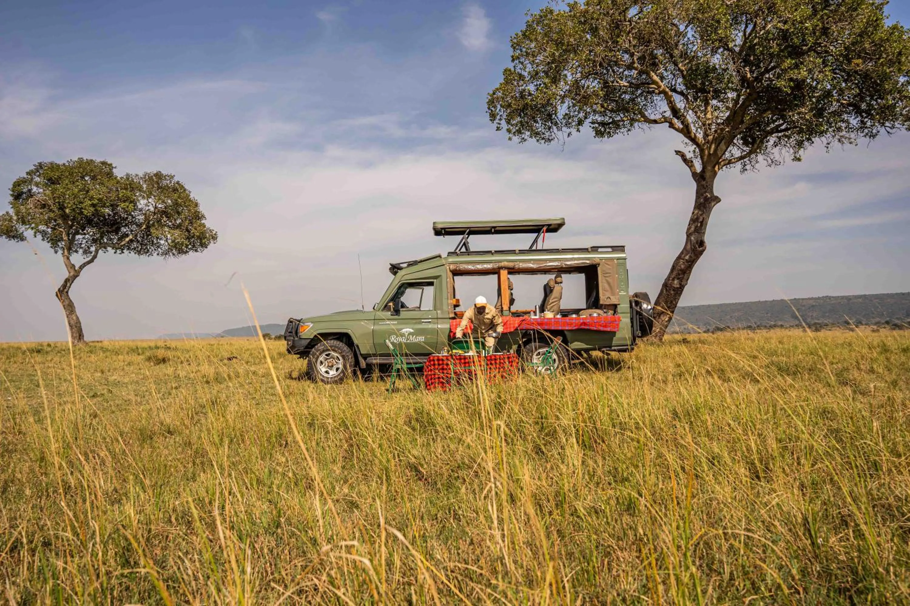 Breakfast in Royal Mara Safari Lodge
