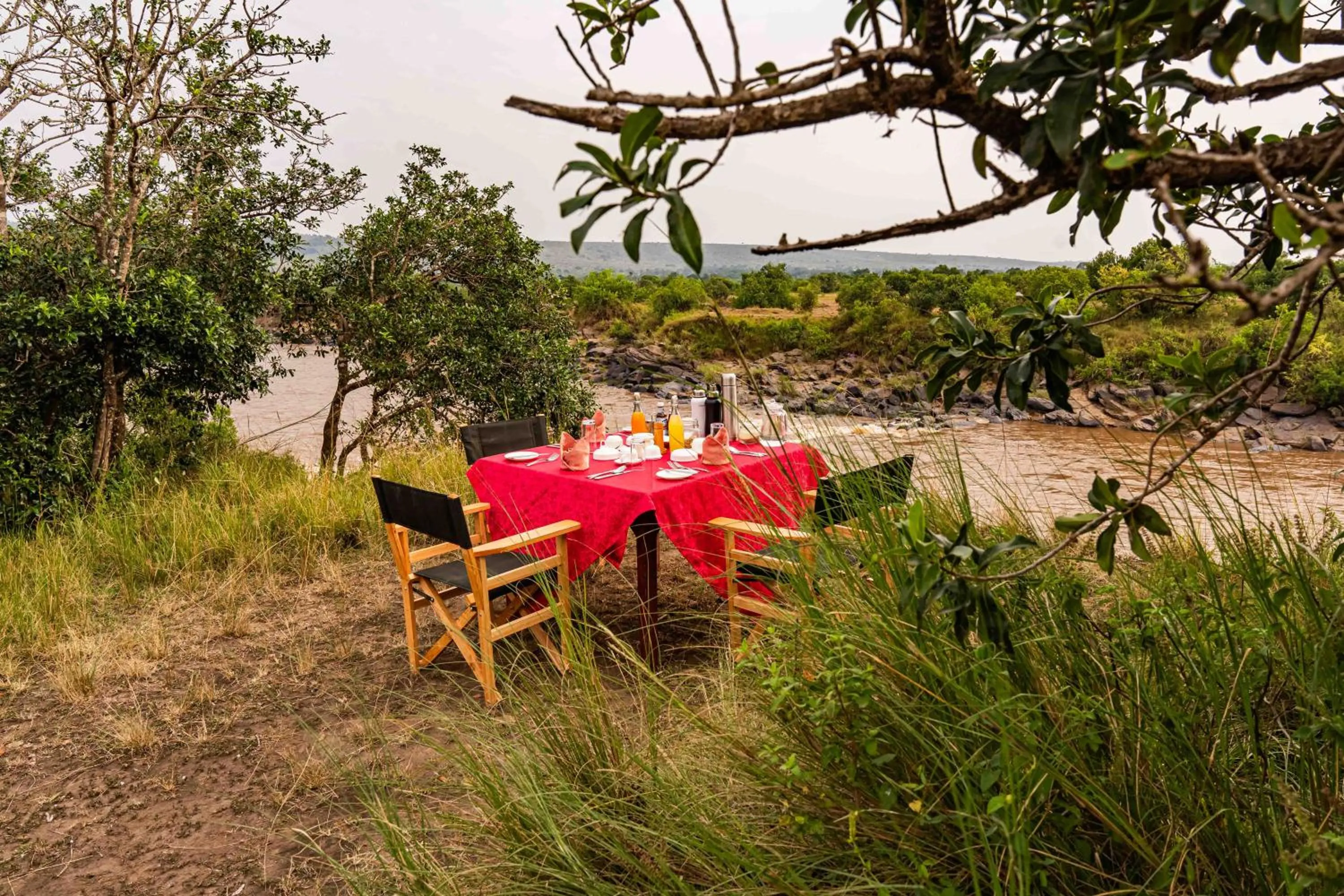 Breakfast in Royal Mara Safari Lodge