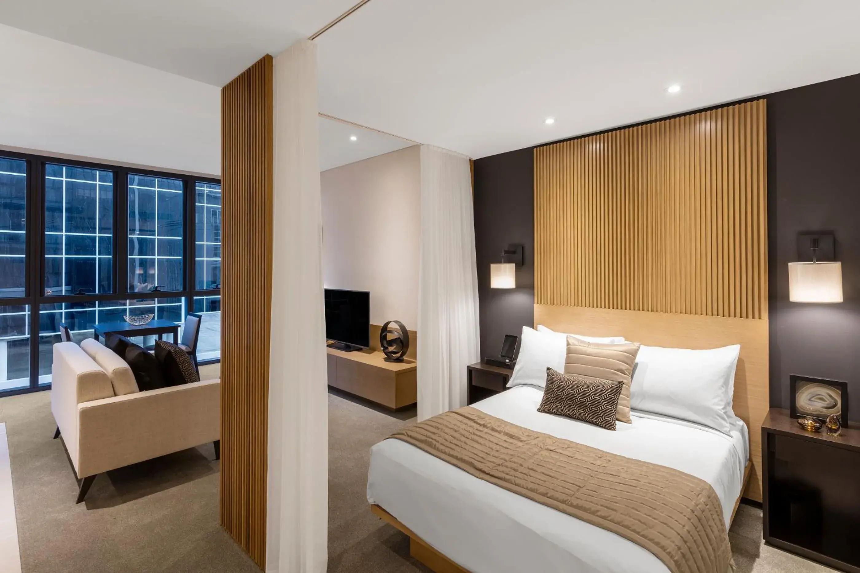 Photo of the whole room, Bed in SKYE Hotel Suites Parramatta Photo of the whole room, Bed in SKYE Hotel Suites Parramatta