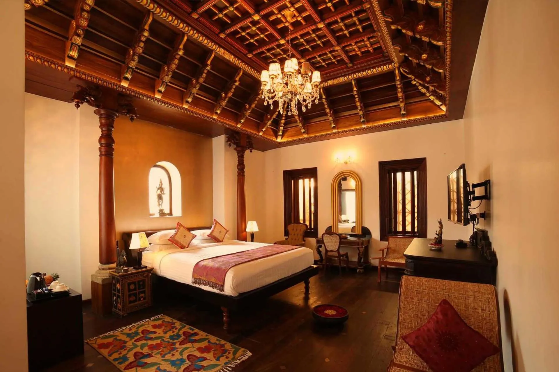 Bed in Ginger House Museum Hotel