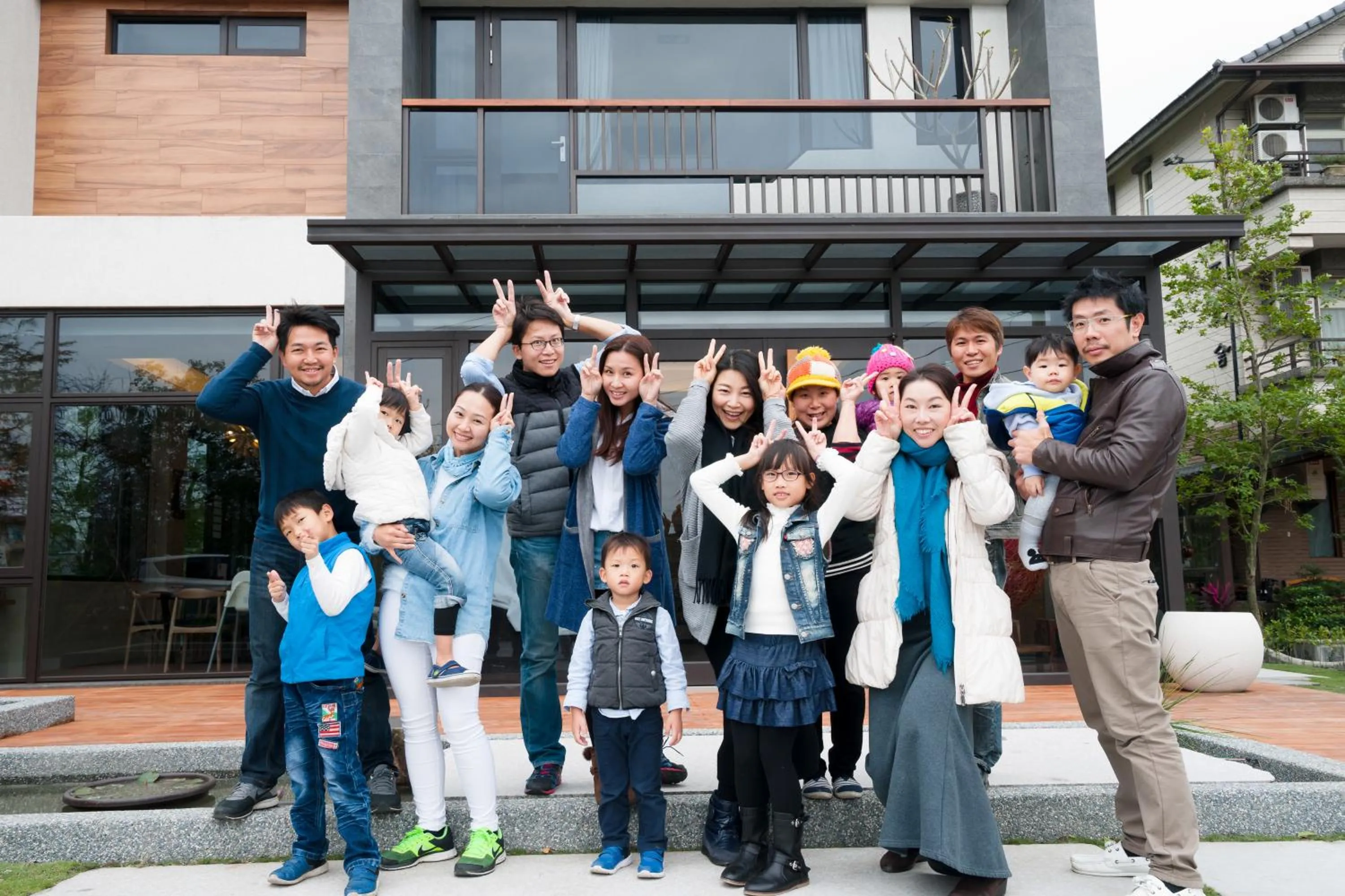 group of guests in Sunny Stream B & B