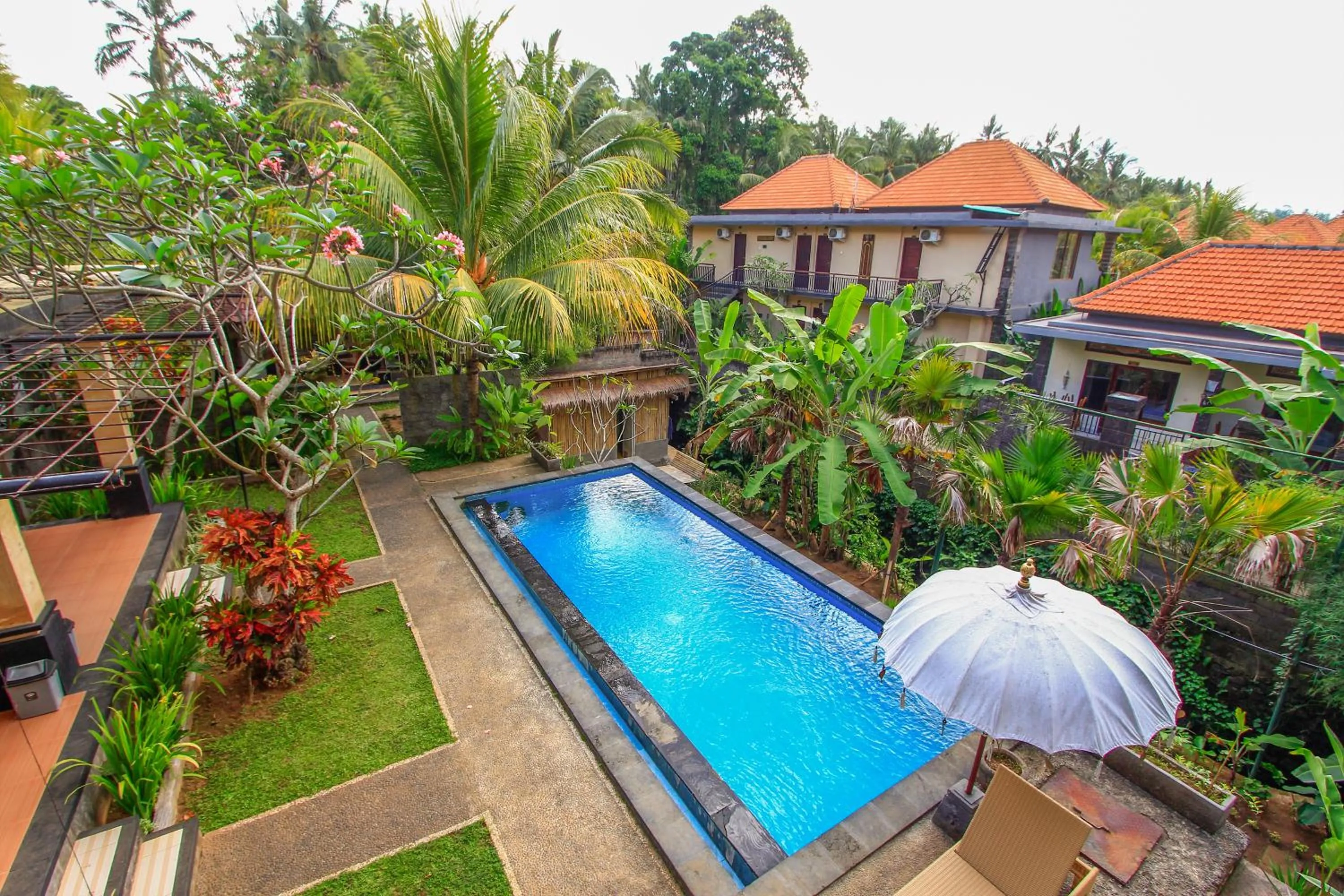 Pool view in Aron Guest House Ubud
