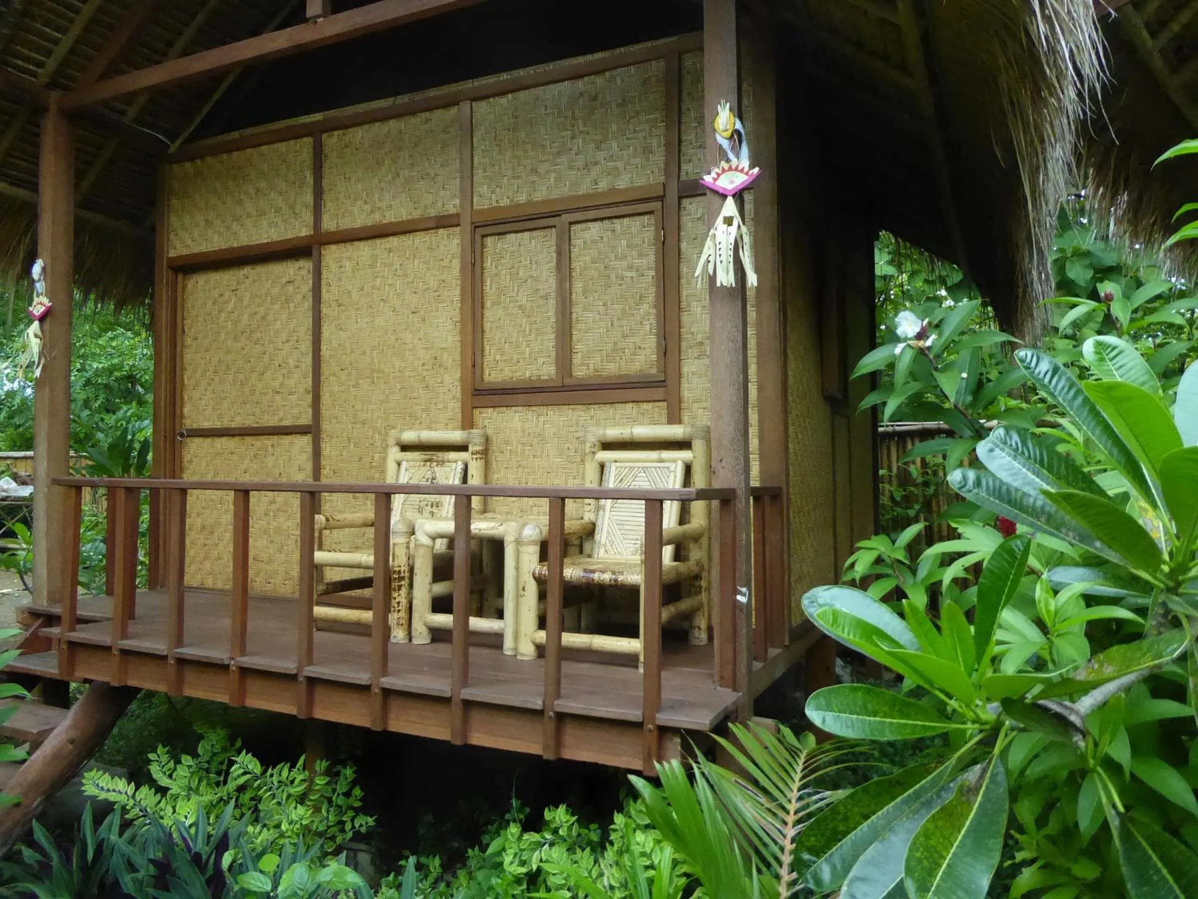 Balcony/Terrace in Shibui Garden Bungalows and Restaurant