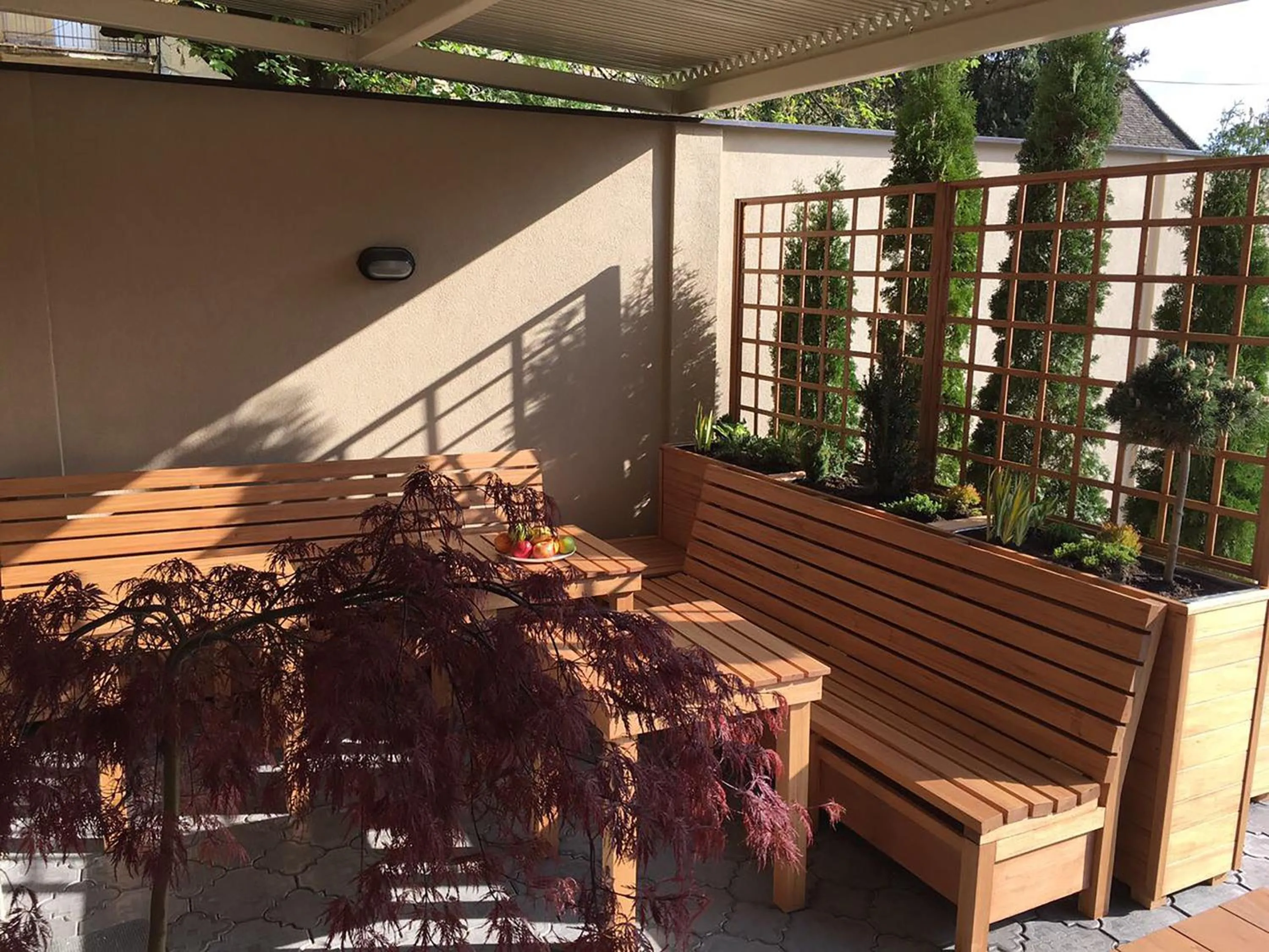 Patio in B&B Villa Panuka
