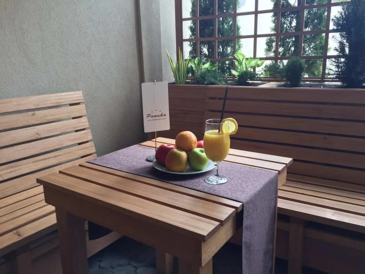 Patio in B&B Villa Panuka