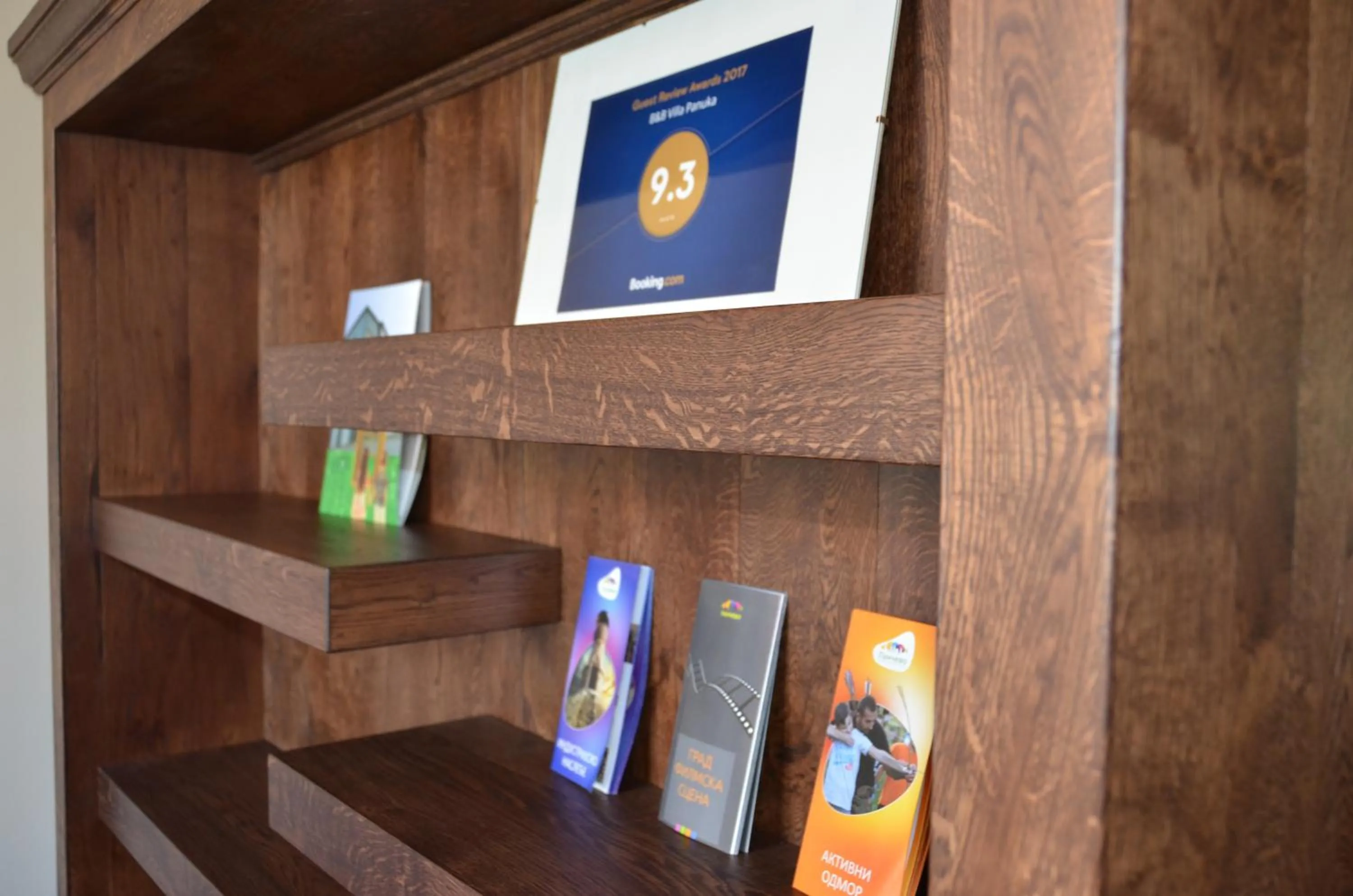 Certificate/Award in B&B Villa Panuka