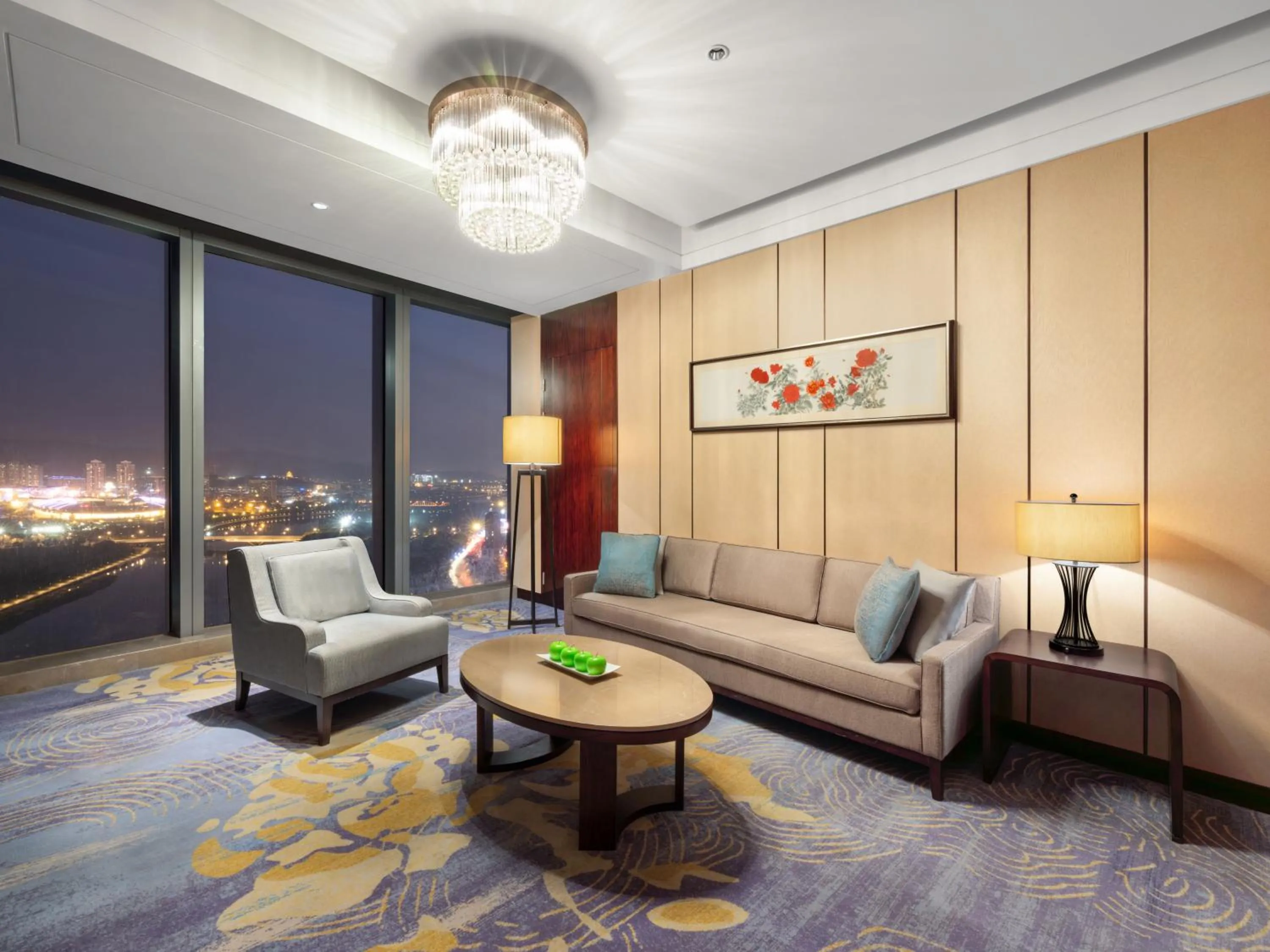Living room in Shangri-La Yiwu - 3 Min To The Mall, Free Coffee At Lobby