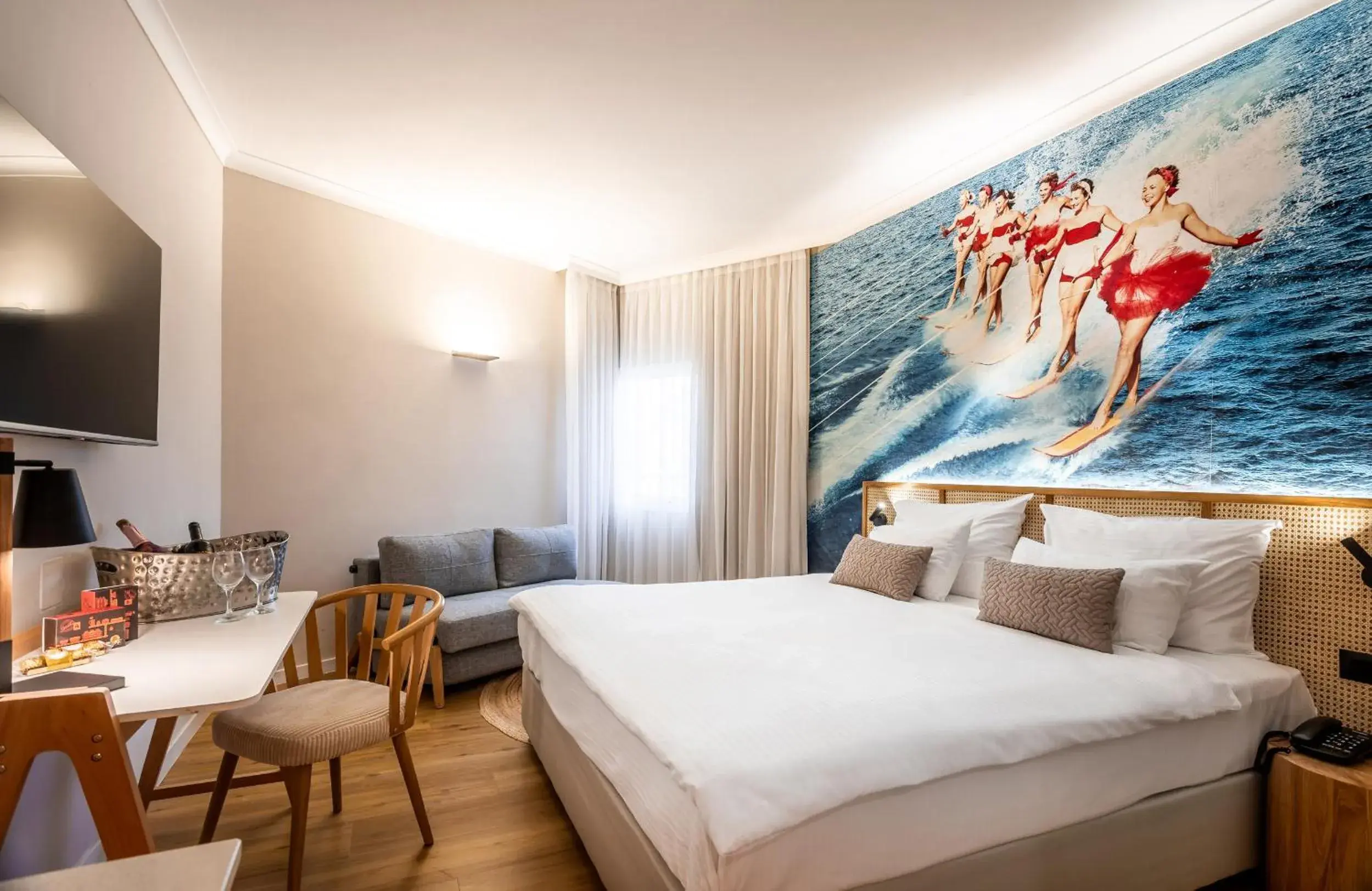 Bed in Prima Music Hotel Bed in Prima Music Hotel