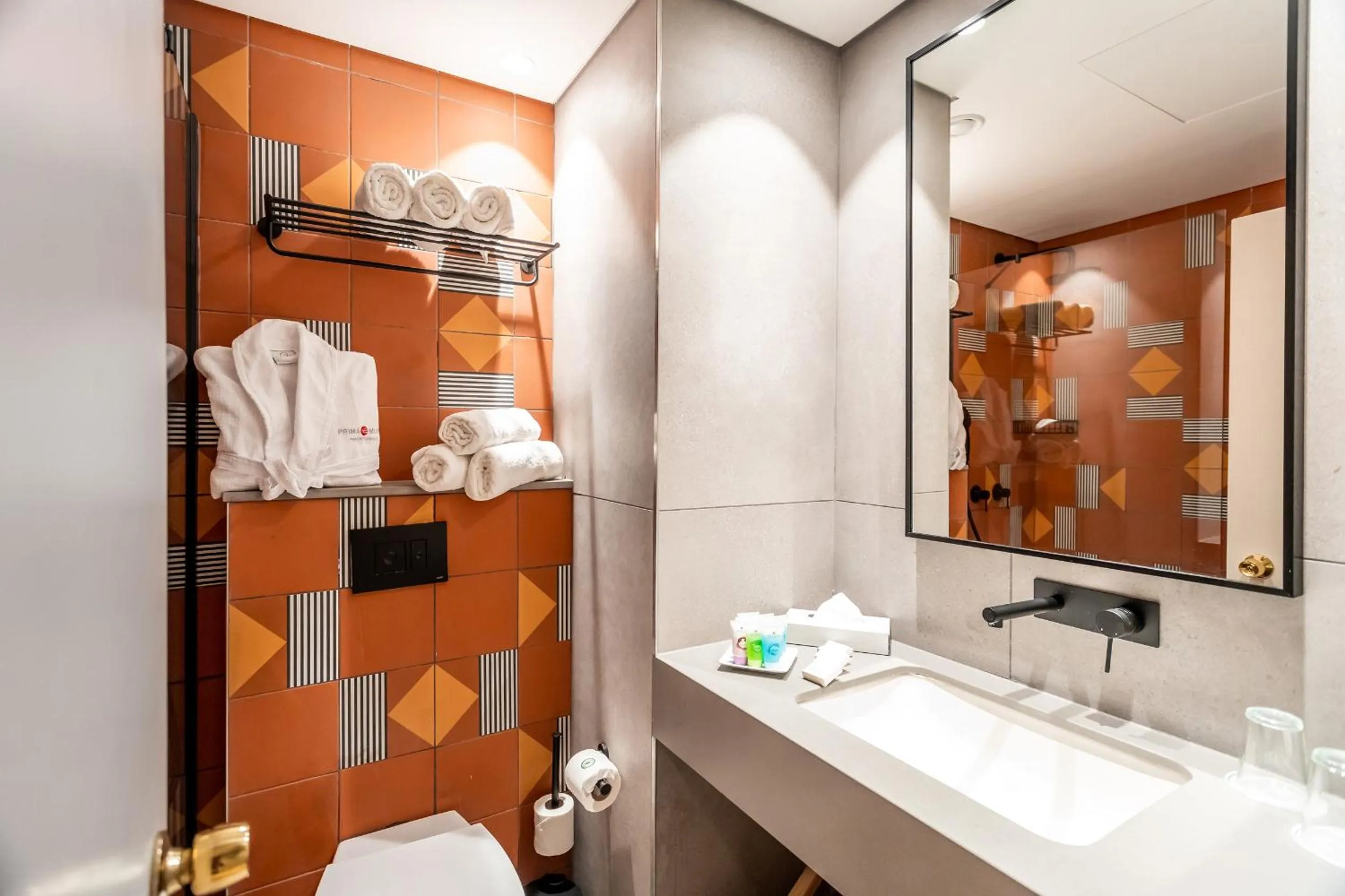 Shower in Prima Music Hotel