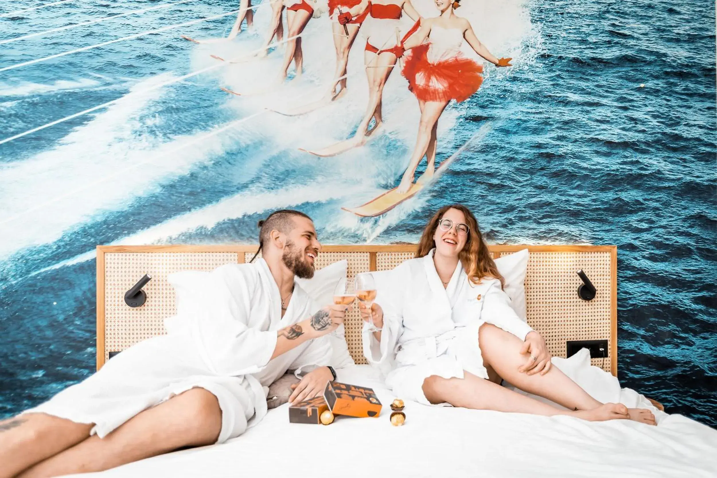 Bed in Prima Music Hotel Bed in Prima Music Hotel