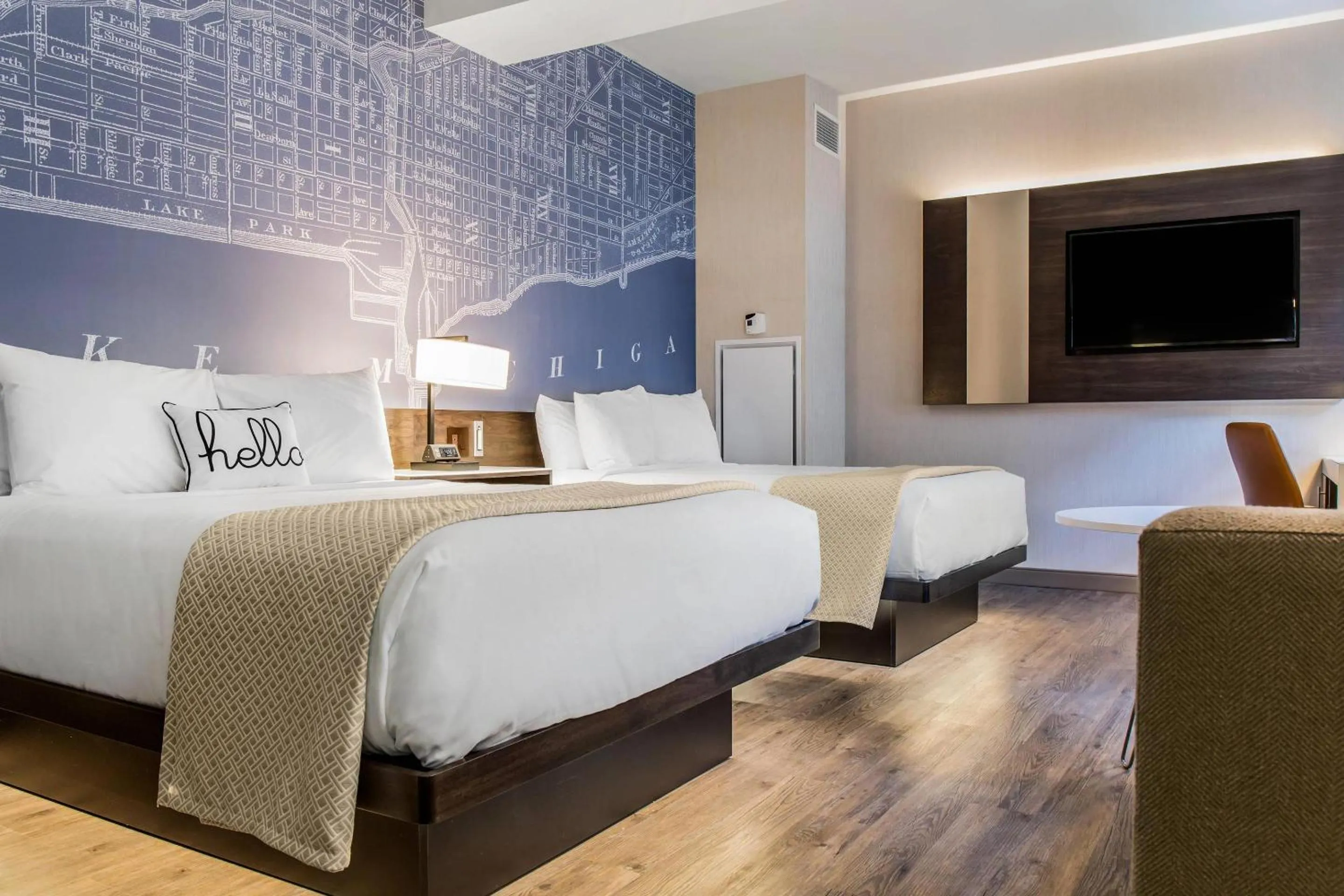 Bedroom, Bed in Cambria Hotel Chicago Loop - Theatre District