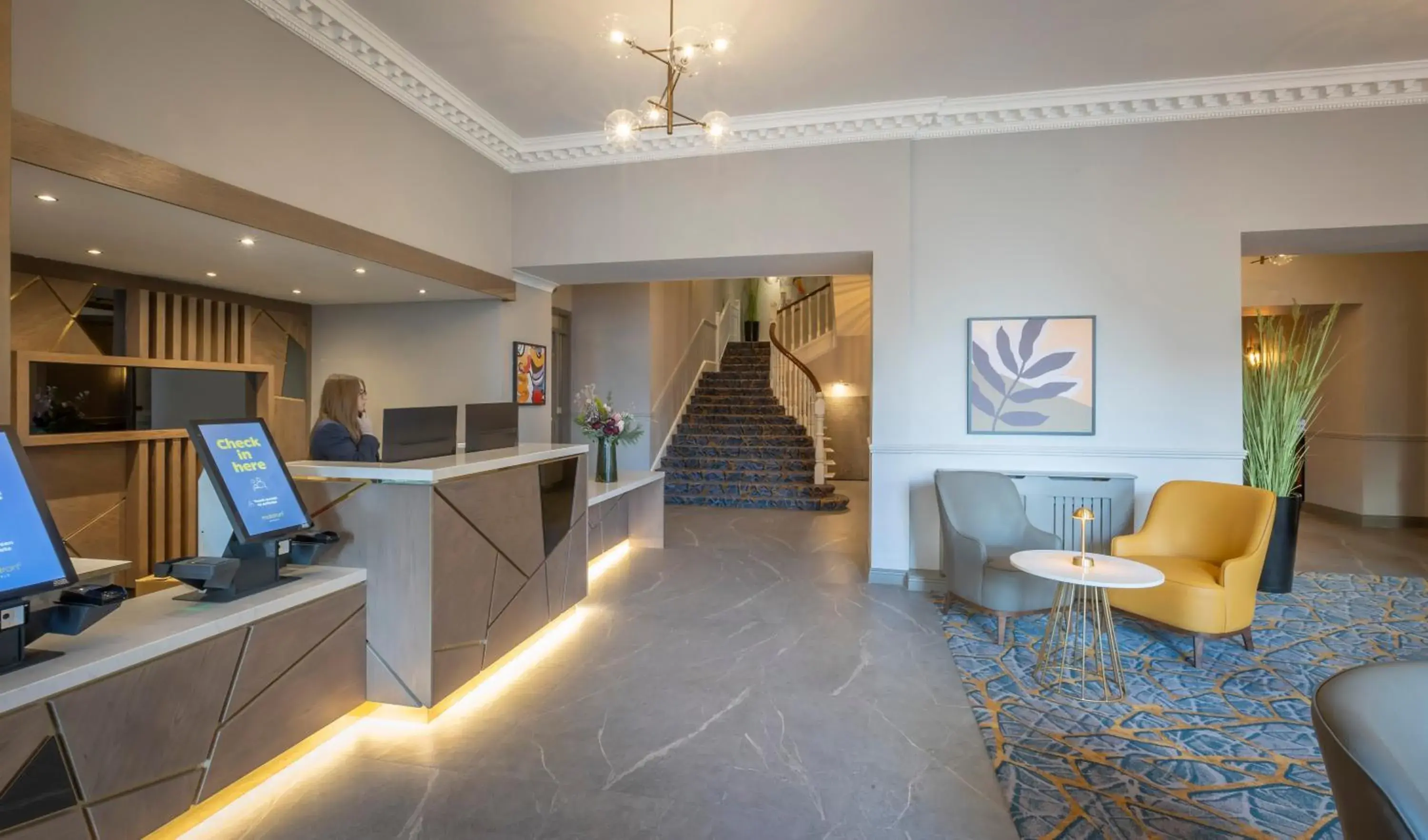 Lobby or reception in Maldron Hotel Shandon Cork City Lobby or reception in Maldron Hotel Shandon Cork City