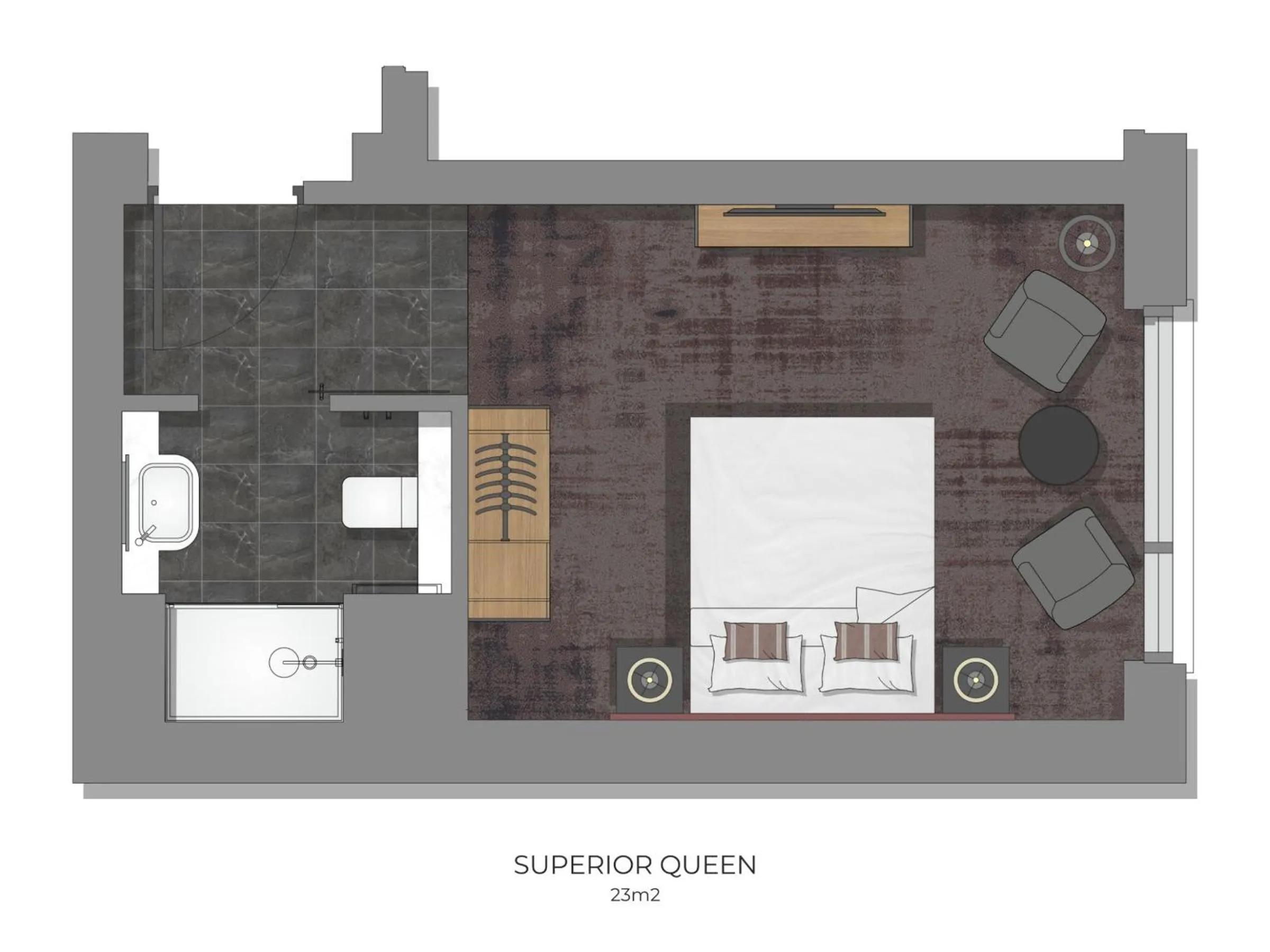 Floor plan in The Spencer Hotel