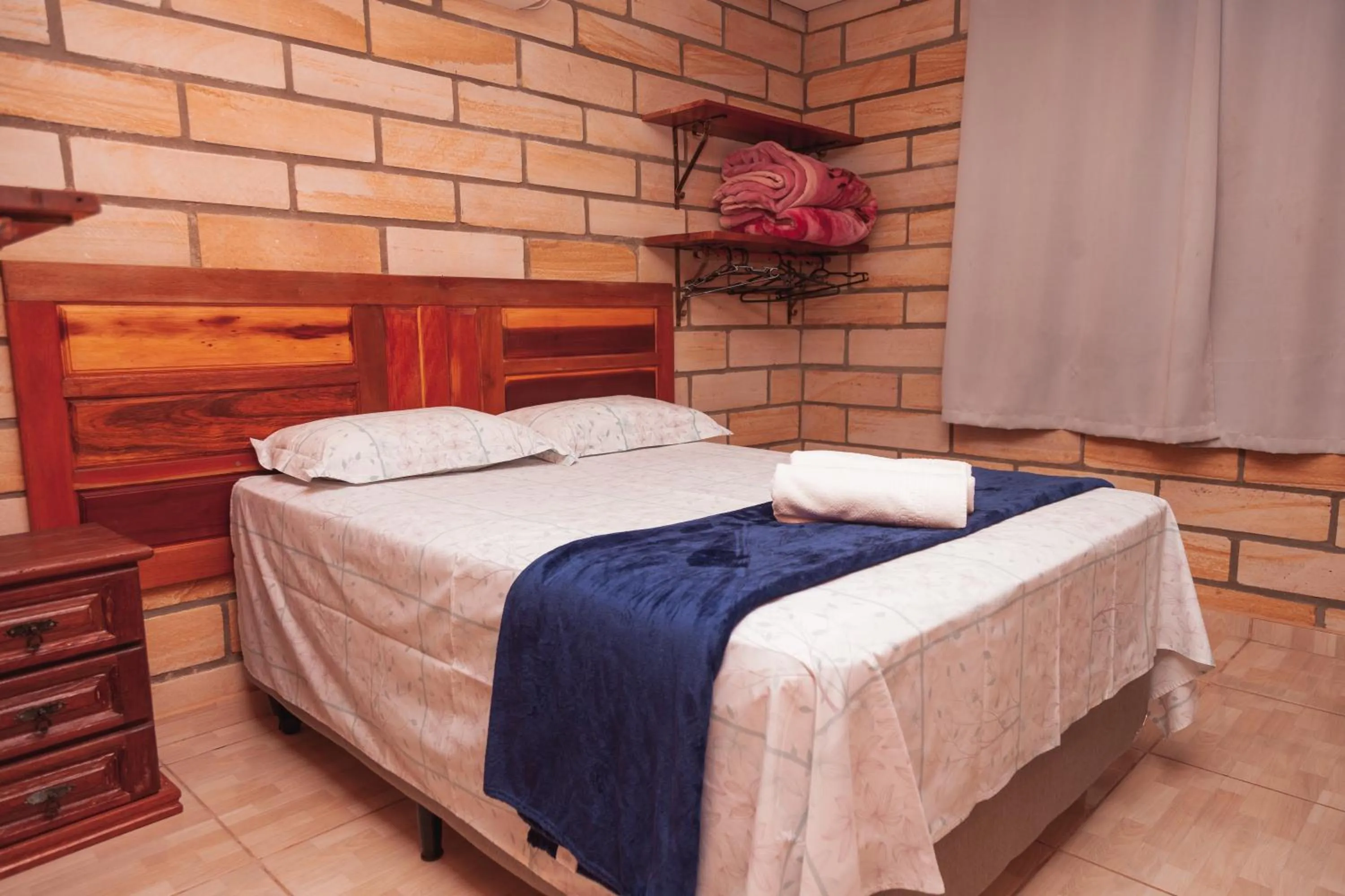 Bed in Pousada Água dos Canyons