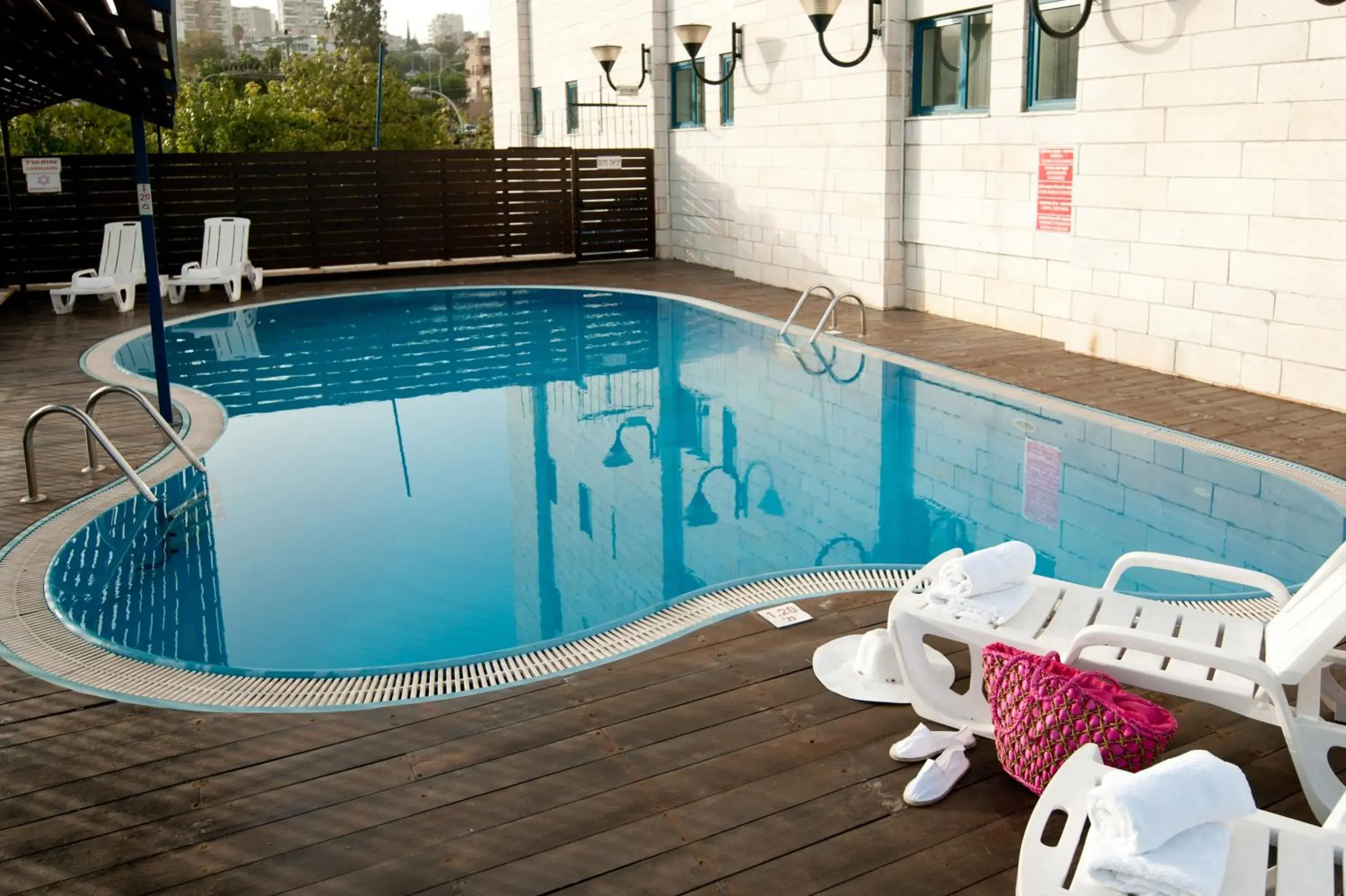 Pool view in Prima Galil Tiberias Hotel Pool view in Prima Galil Tiberias Hotel