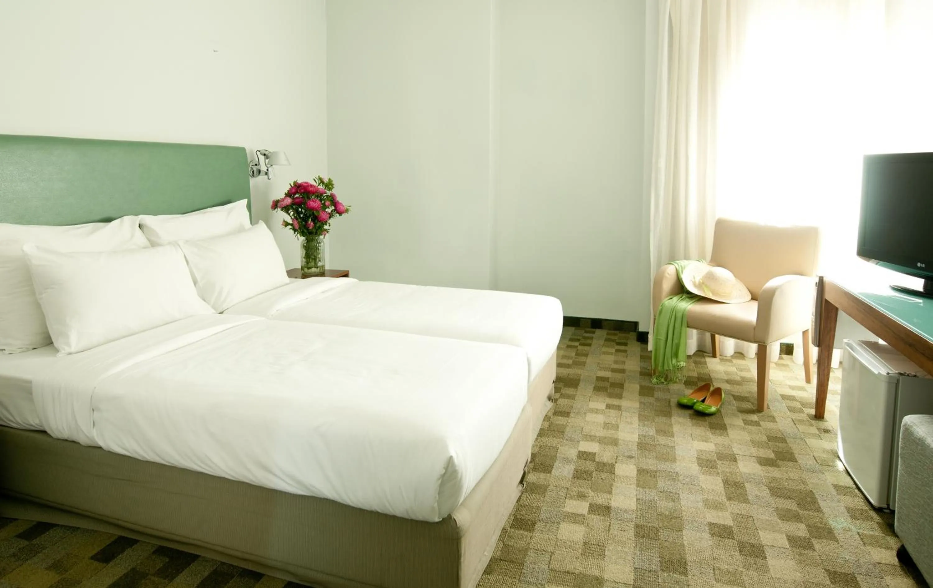 Bed in Prima Galil Tiberias Hotel