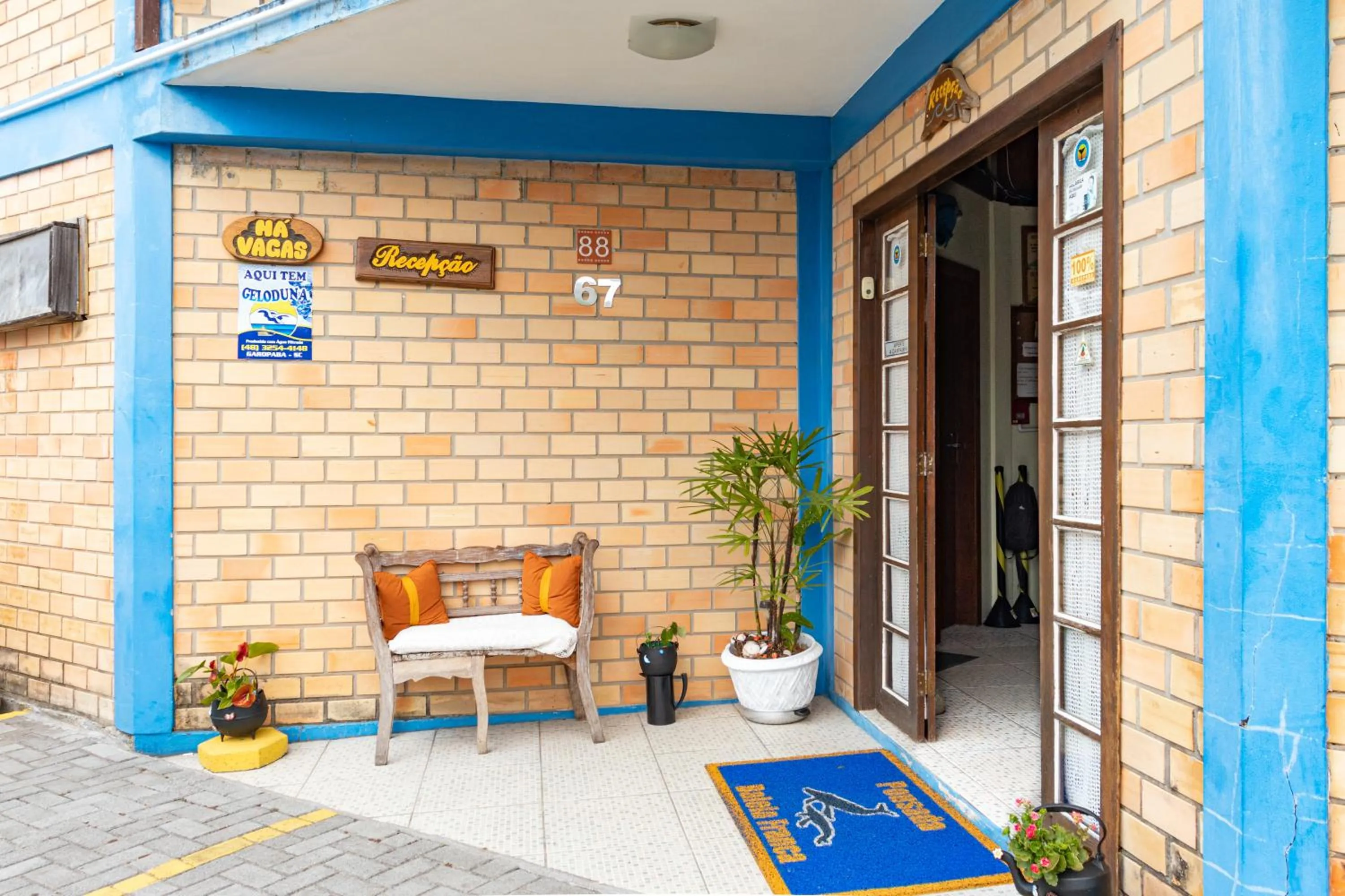 Lobby or reception in Pousada Baleia Franca