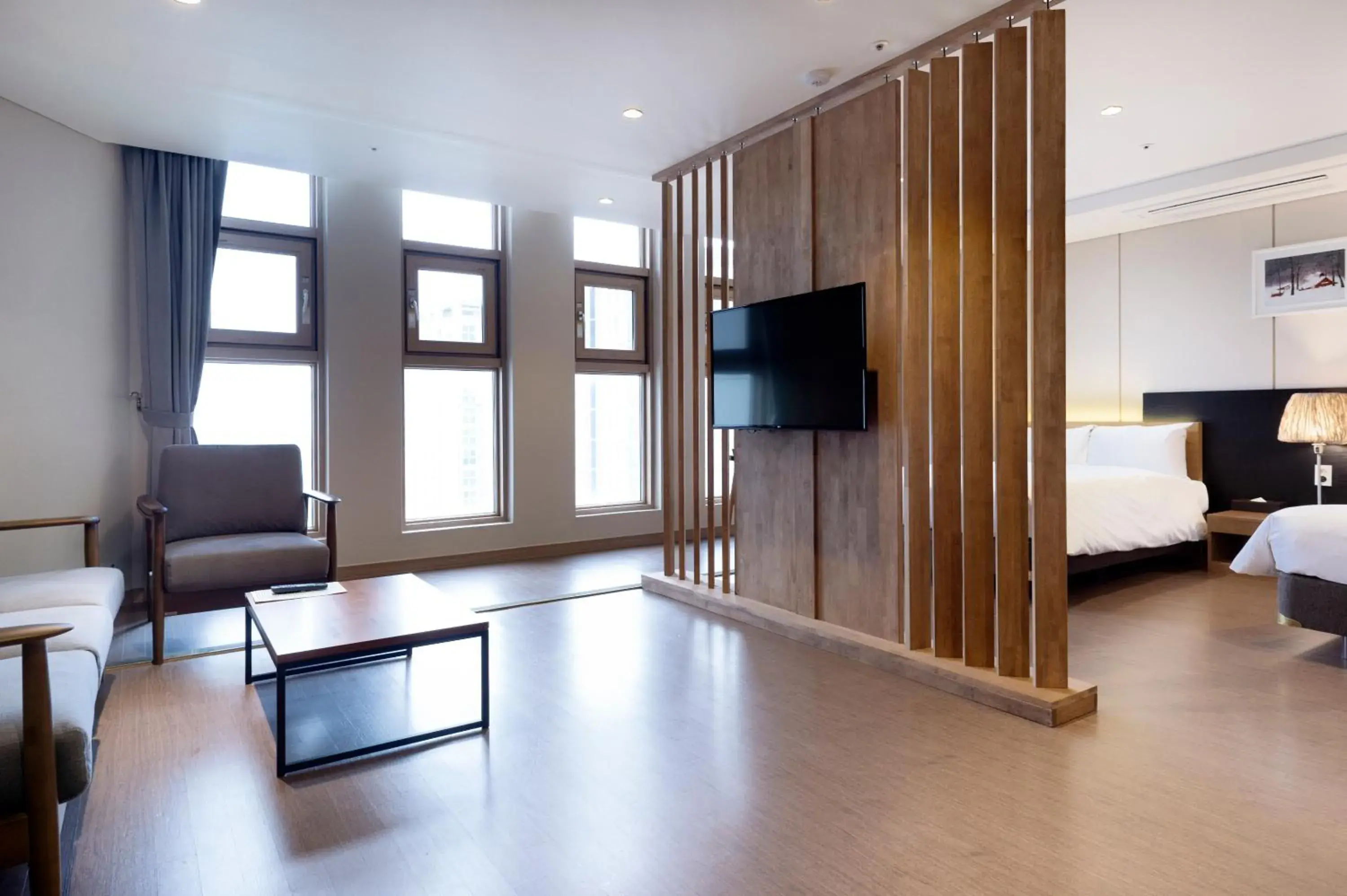 Decorative detail, Bed in The First Stay Hotel Decorative detail, Bed in The First Stay Hotel