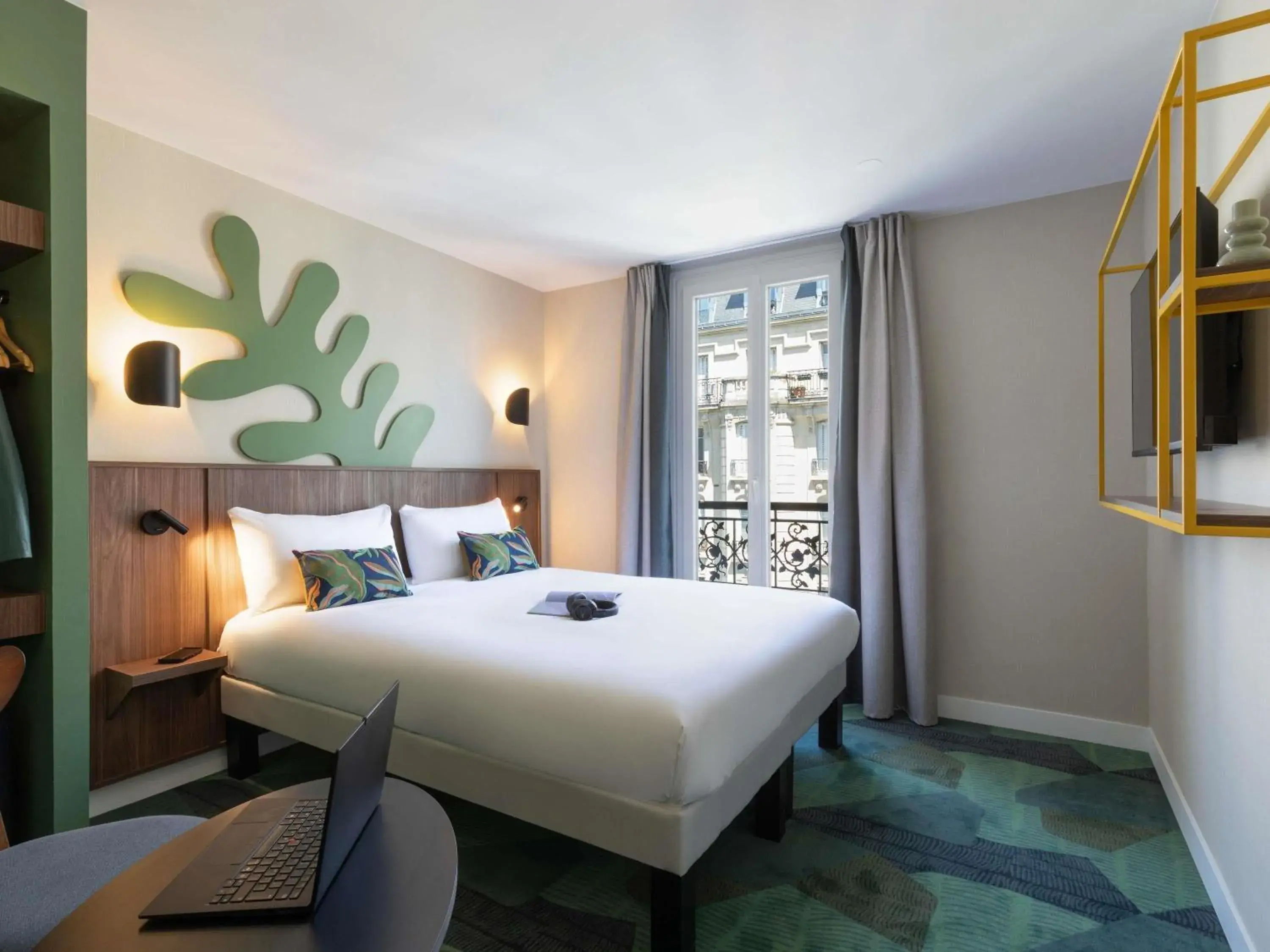 Bedroom, Bed in Ibis Styles Paris Jardin de la Villette - Rénové en 2025 Bedroom, Bed in Ibis Styles Paris Jardin de la Villette - Rénové en 2025