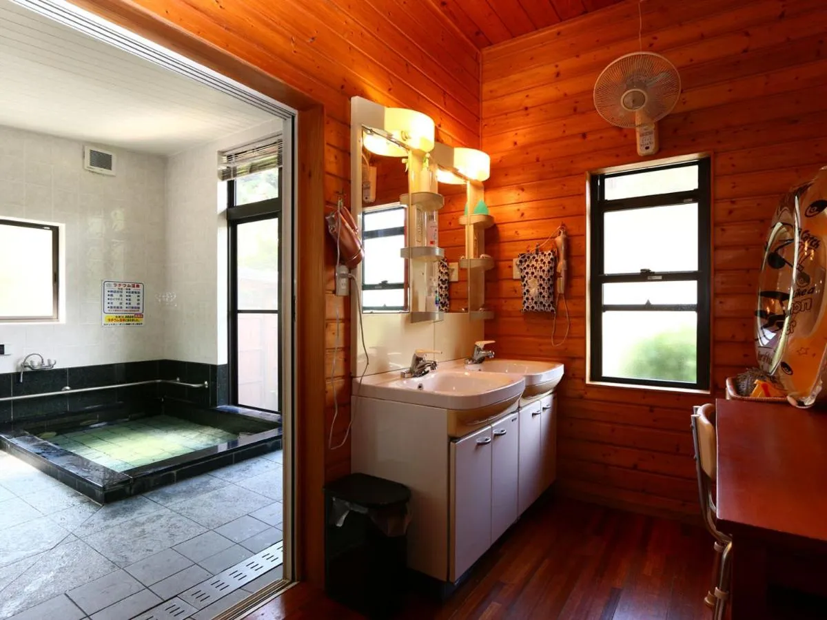 Hot Spring Bath in Minshuku Ryokan Kawai