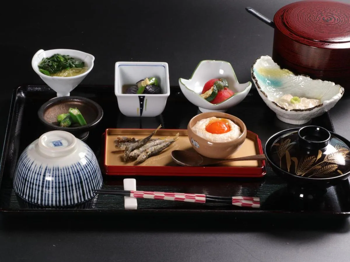 Food close-up in Minshuku Ryokan Kawai