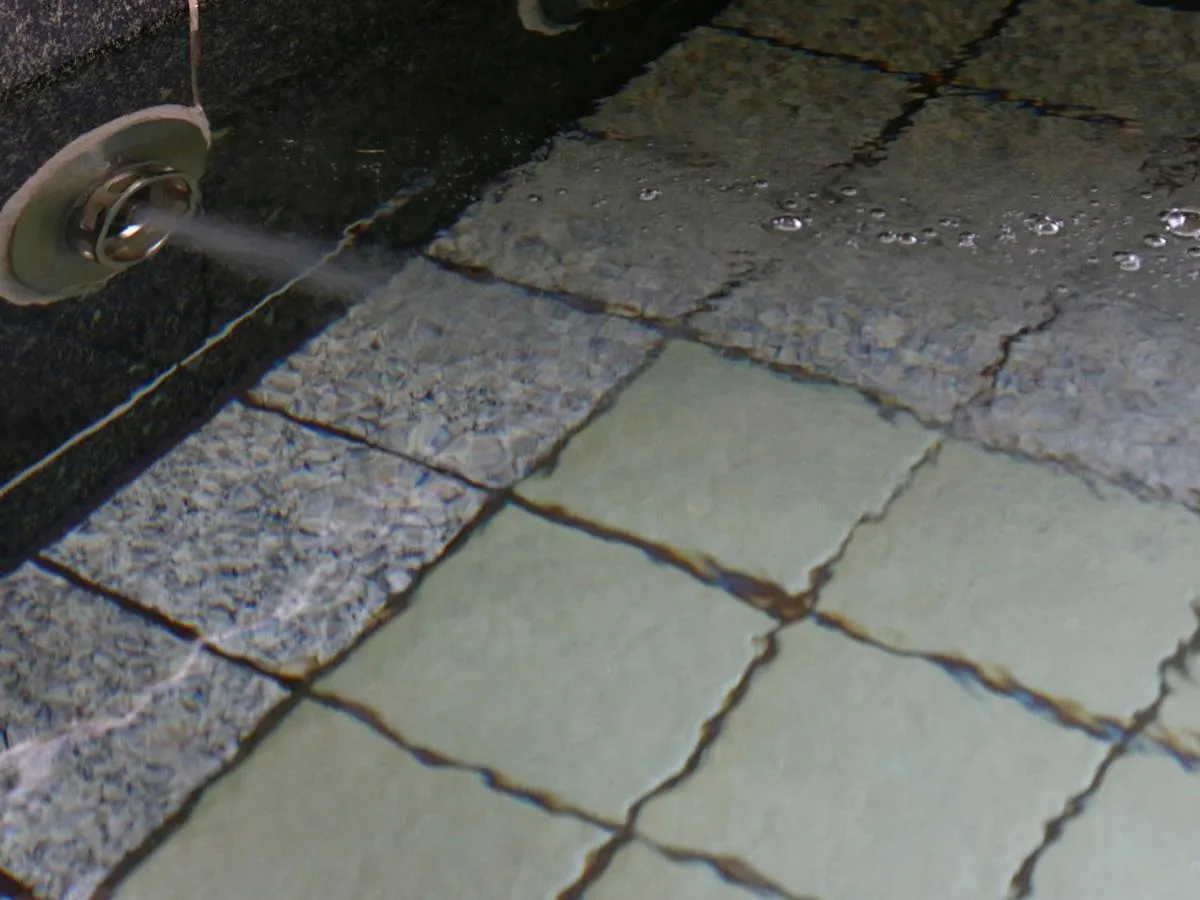 Hot Spring Bath in Minshuku Ryokan Kawai