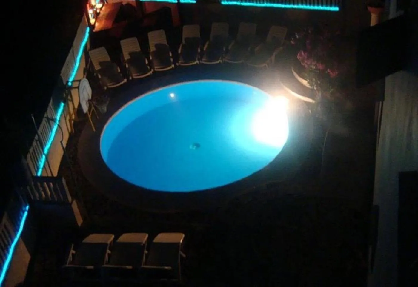 Swimming pool in Dragan's Den Hostel