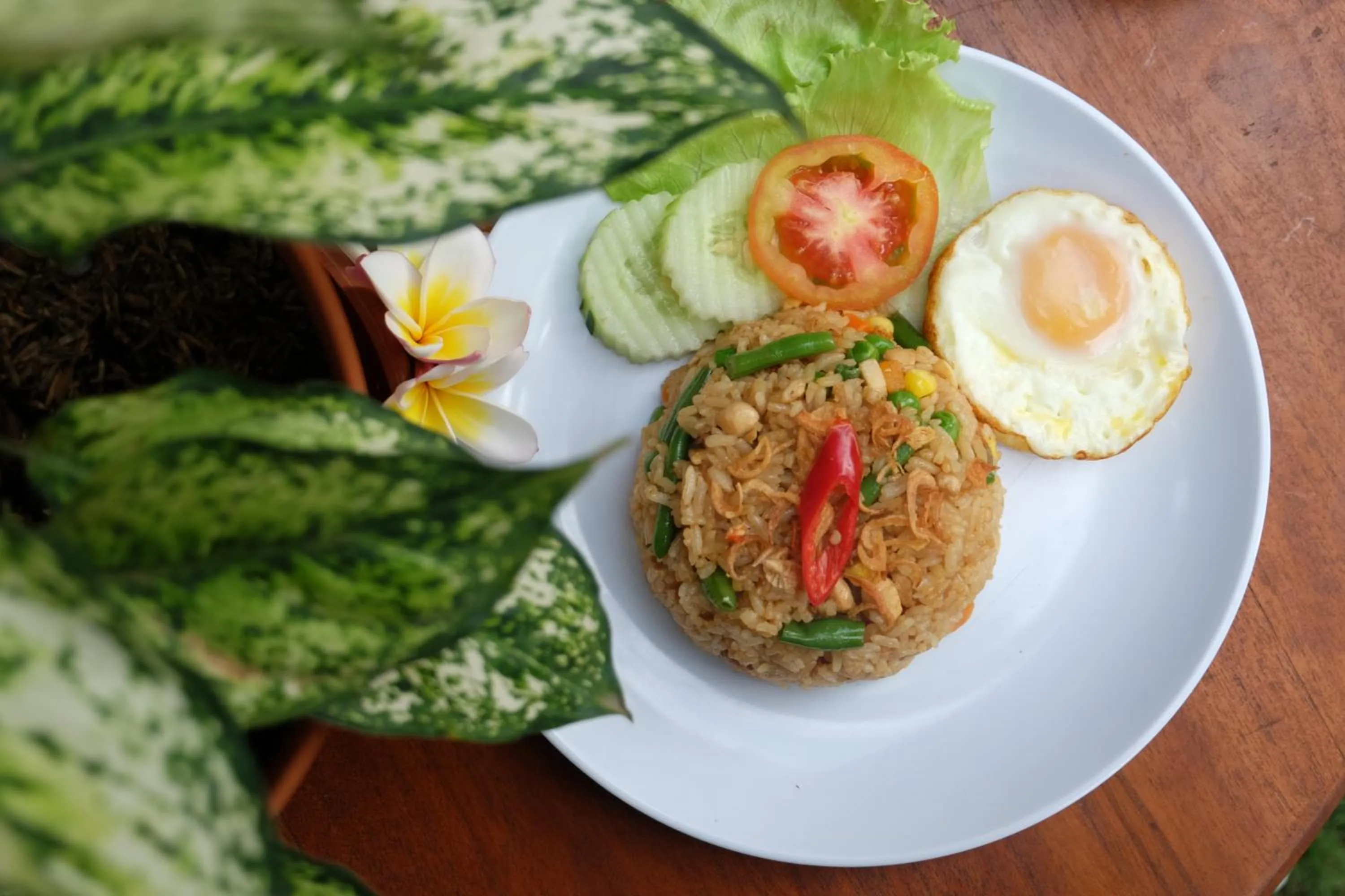 Asian breakfast in D'Pande Kuta