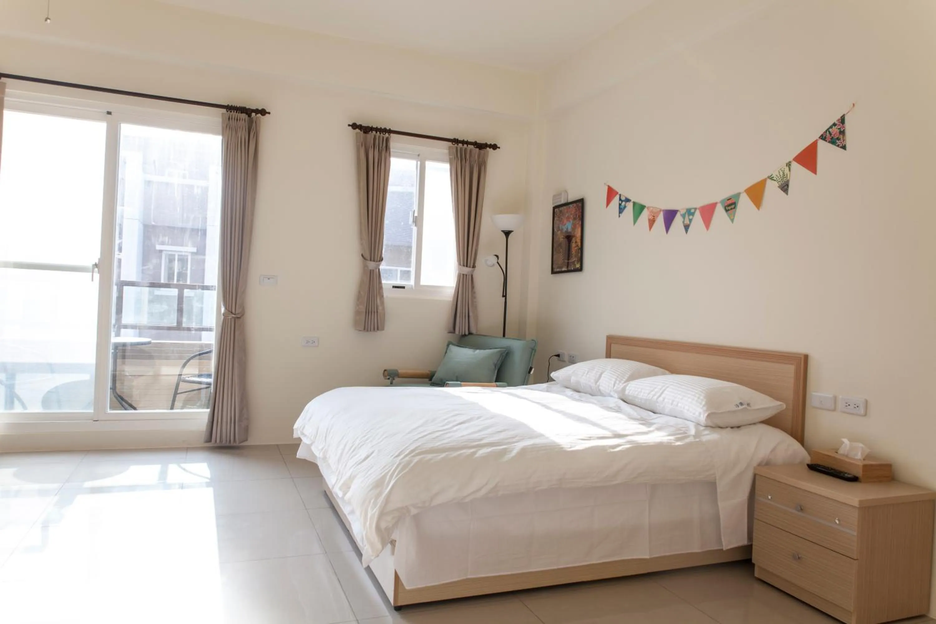 Balcony/Terrace, Bed in Beyond Home